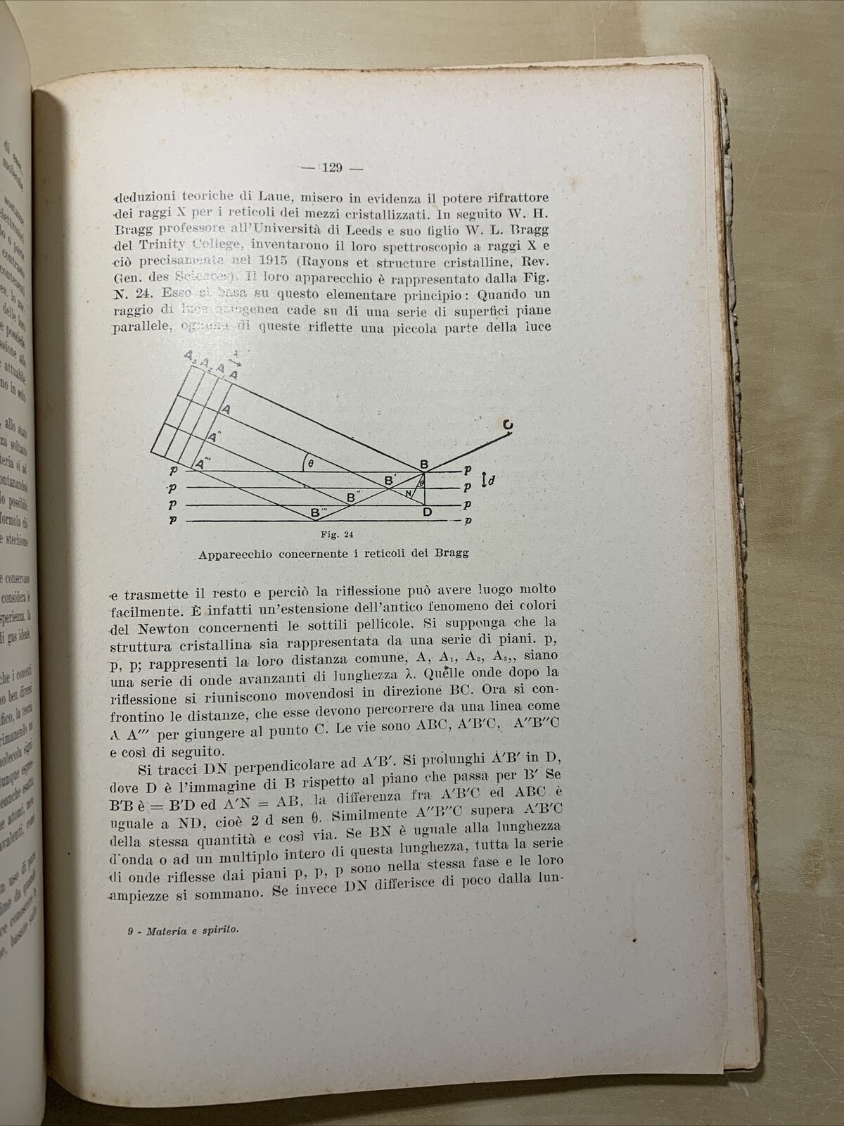 MATERIA E SPIRITO UNITÀ E STRUTTURA - Emilio Ungania. Cappelli 1939 #