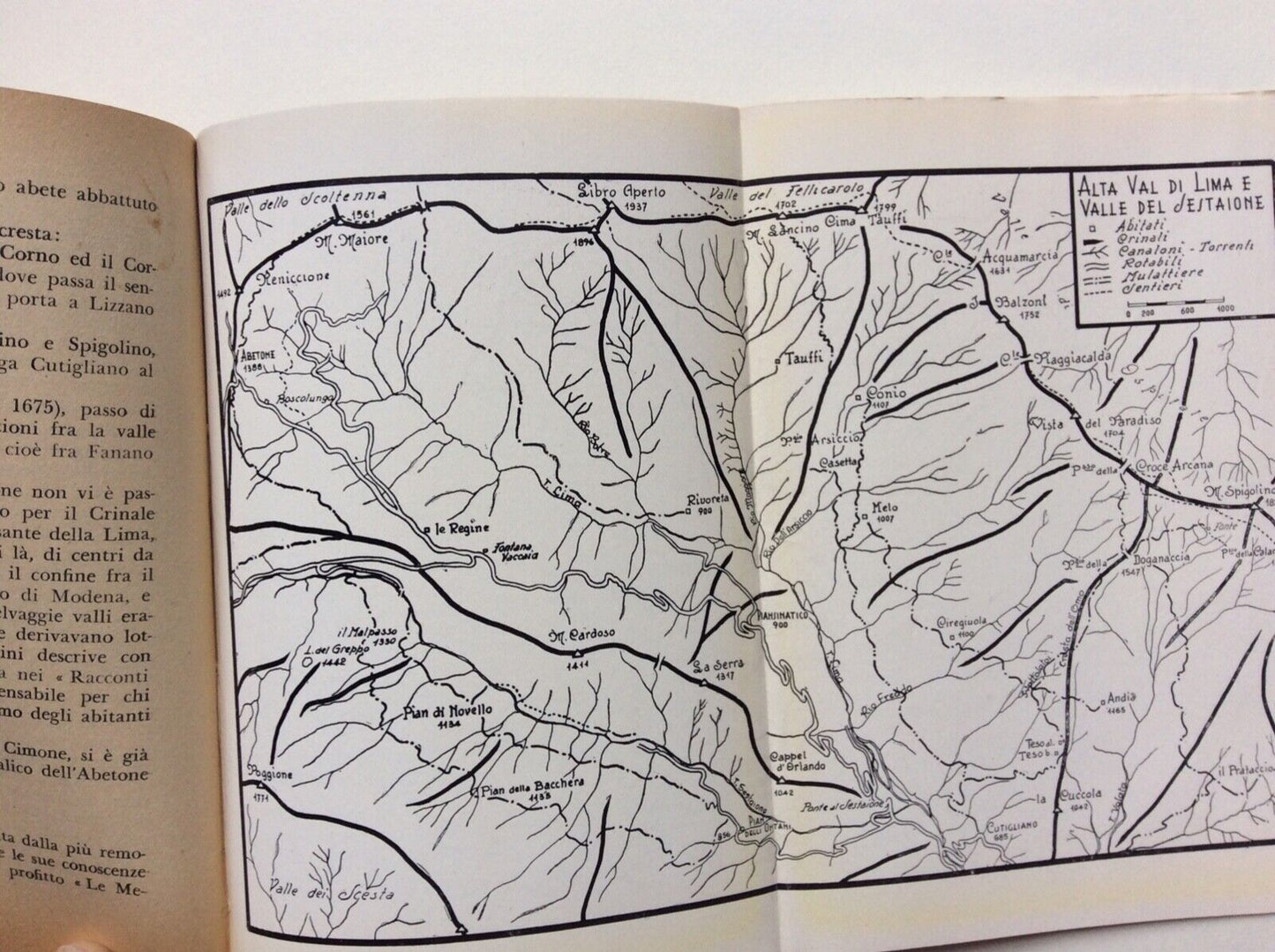 GUIDA DEL LAGO SCAFFAIOLO E DELL’ALTO CRINALE, BORTOLOTTI GIOVANNI, 1950