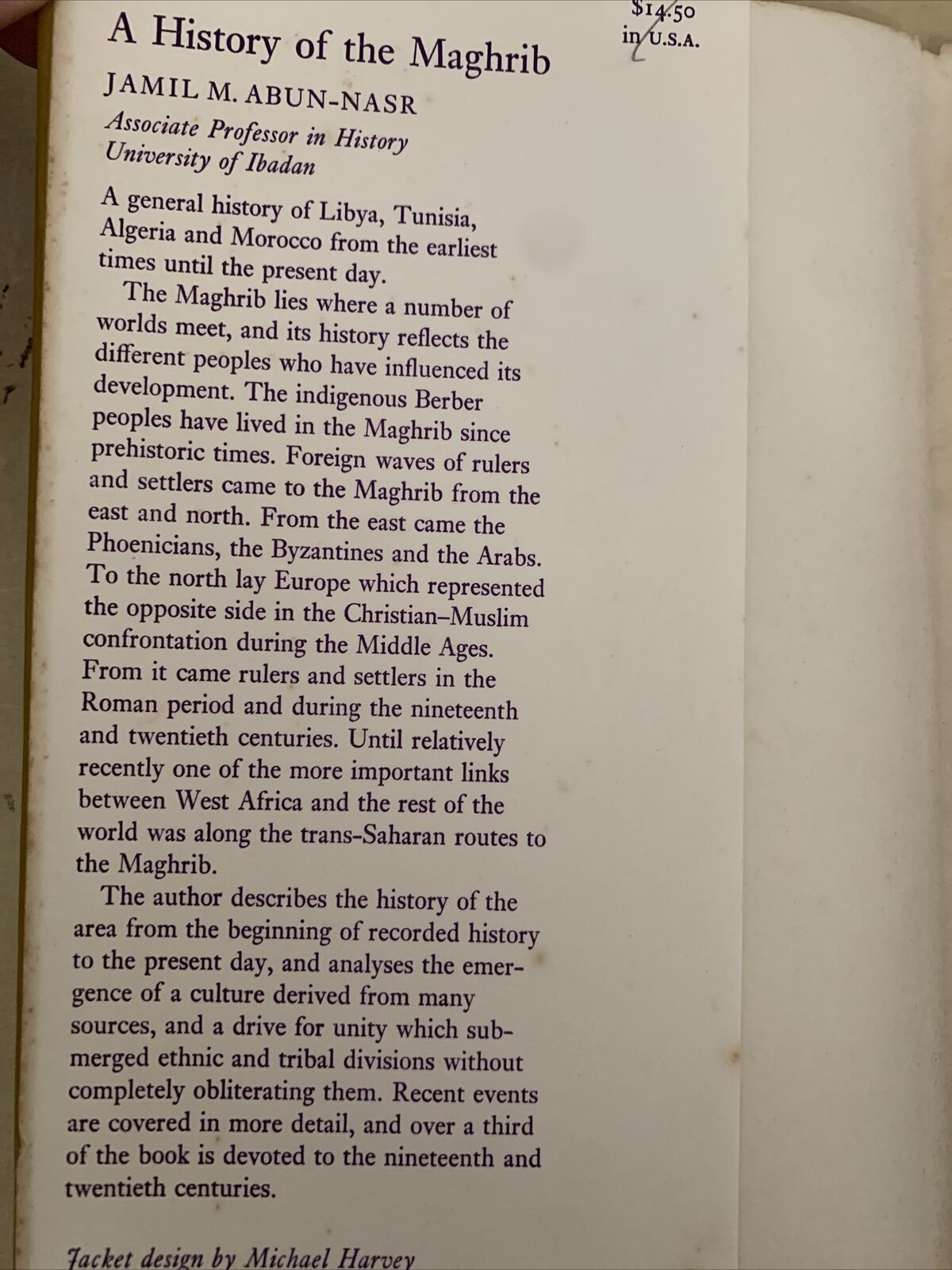 A HISTORY OF THE MAGHRIB - Jamil M. Abun - Nasr. Cambridge University Press 1971