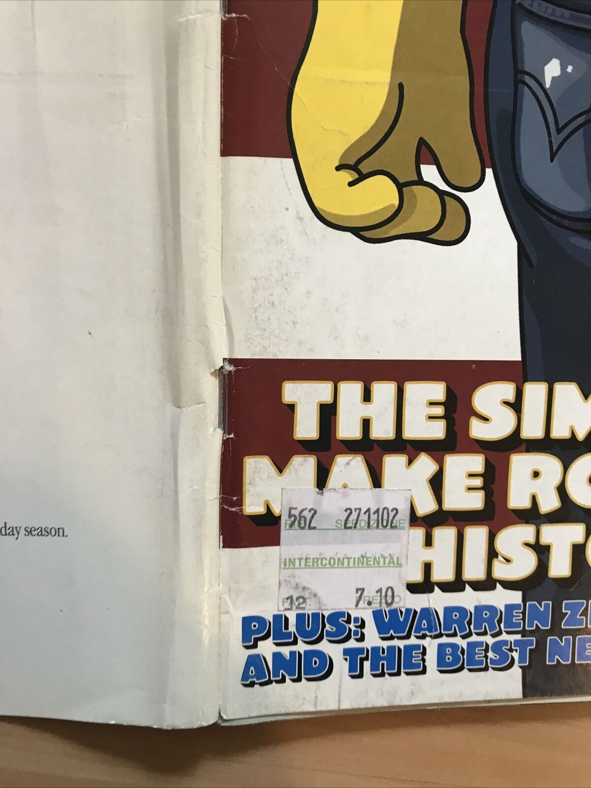 ROLLING STONE ISSUE 910, NOVEMBER 2002 - Simpsons Cover, collectors' edition