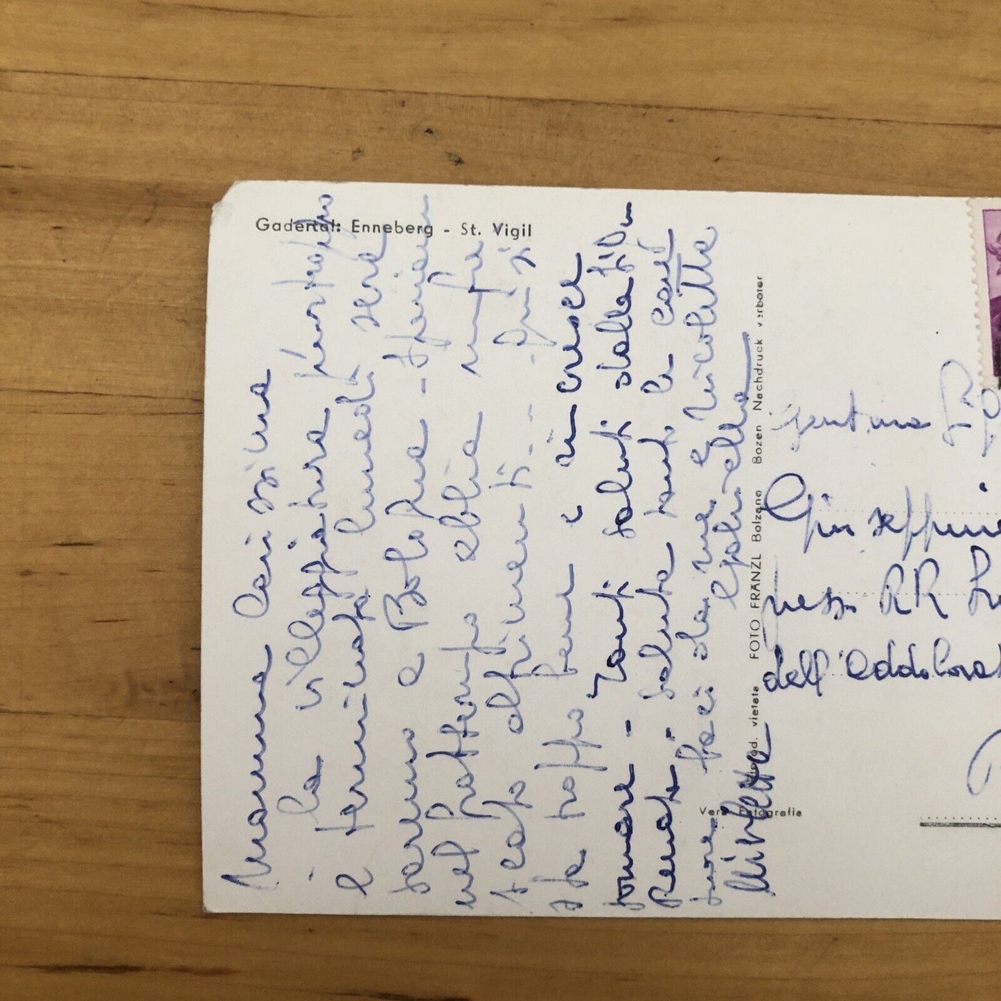 Cartolina DOLOMITI, CORTE E PIEVE, SAN VIGILIO MAREBBE viaggiata