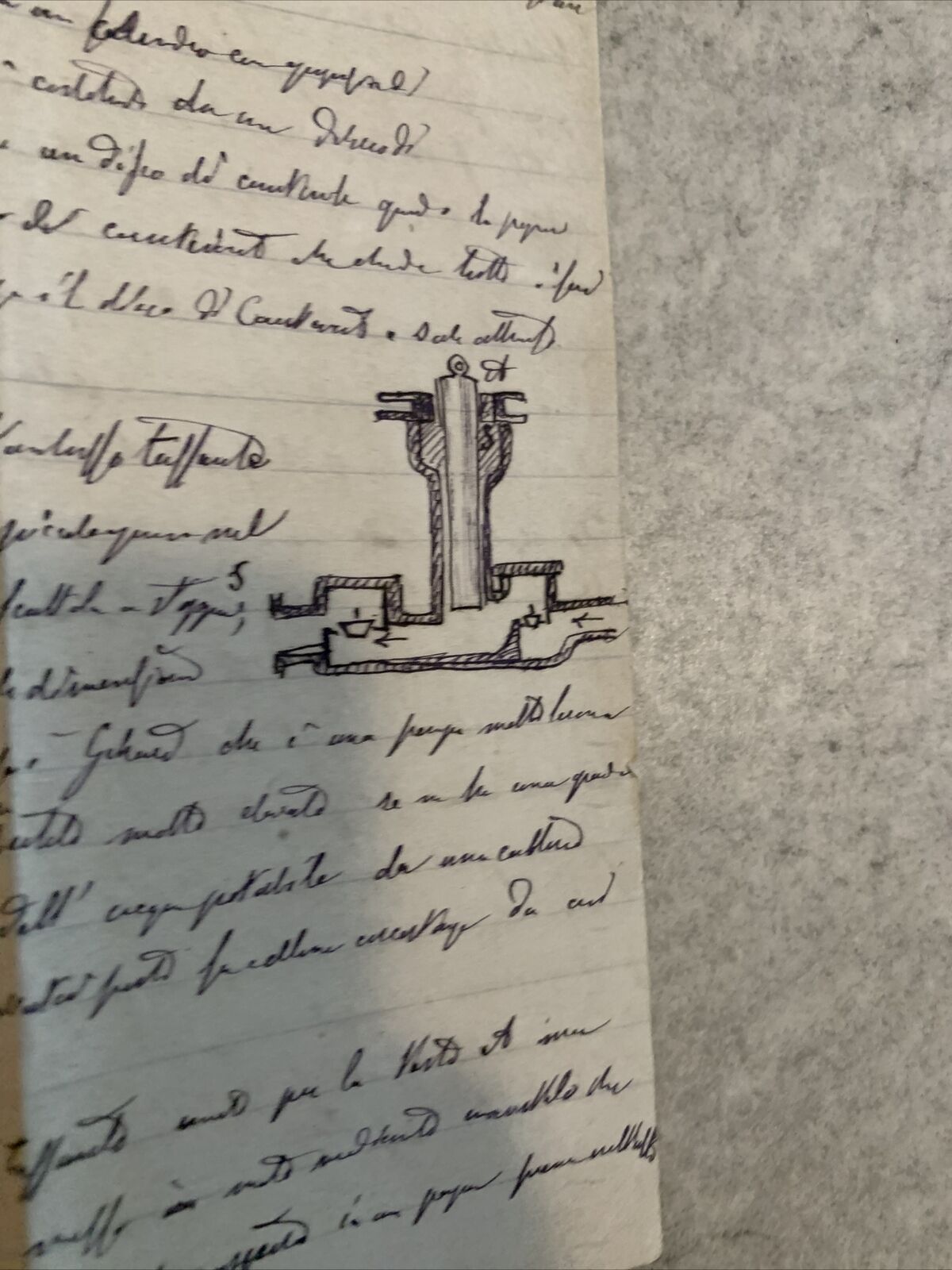 ANTICO MANOSCRITTO DI MECCANICA REAZIONALE 1870 circa #