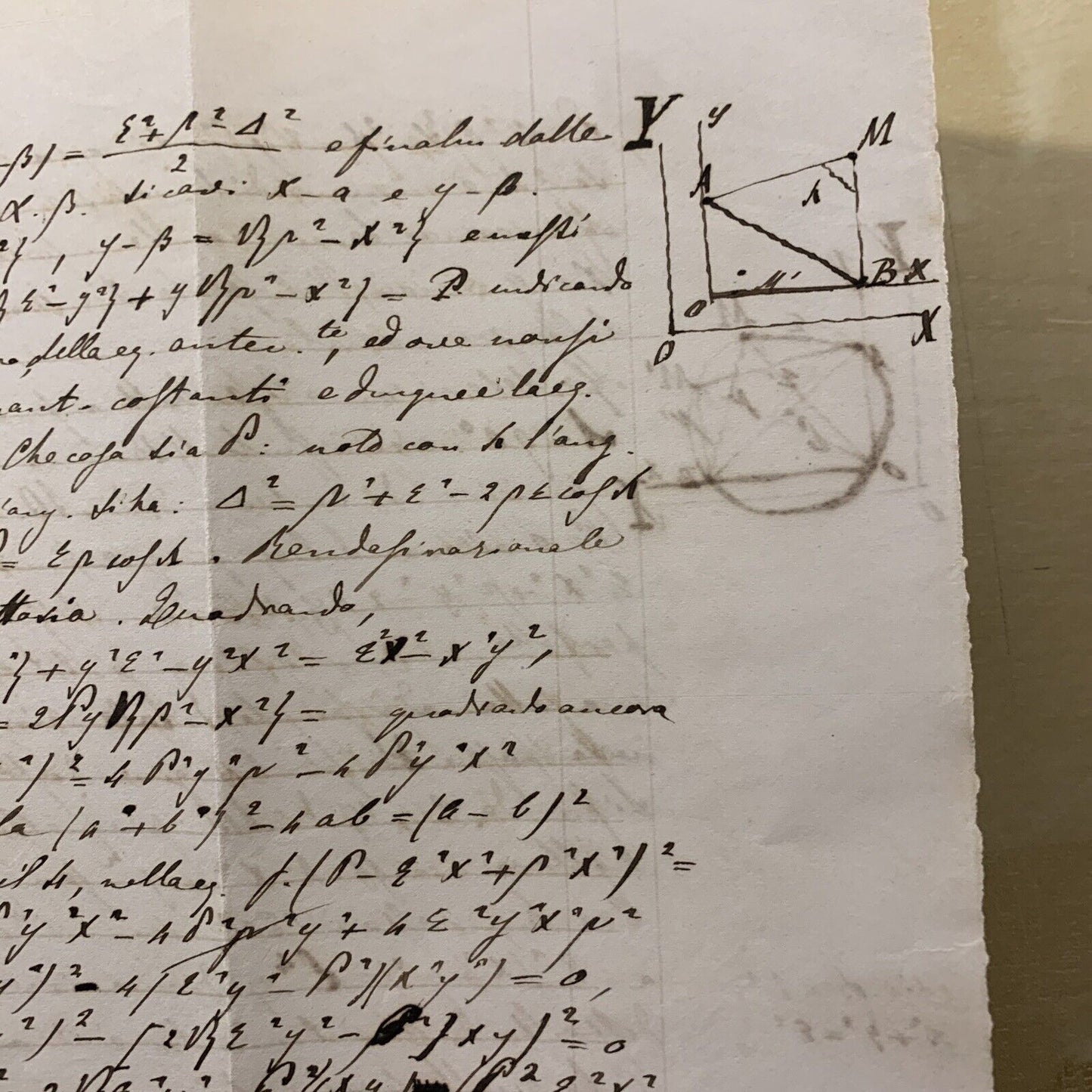 Antico Manoscritto Università di Pavia 1876, Meccanica Razionale, Carlo Formenti