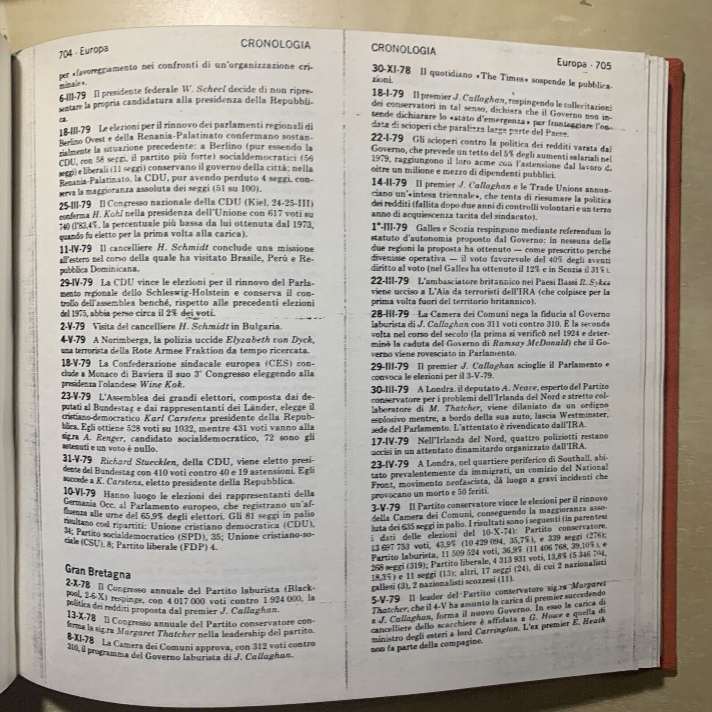 CRONOLOGIA DEGLI AVVENIMENTI POLITICI ANNI '70 (DAL 1970 AL 1980) - 3 VOLUMI #