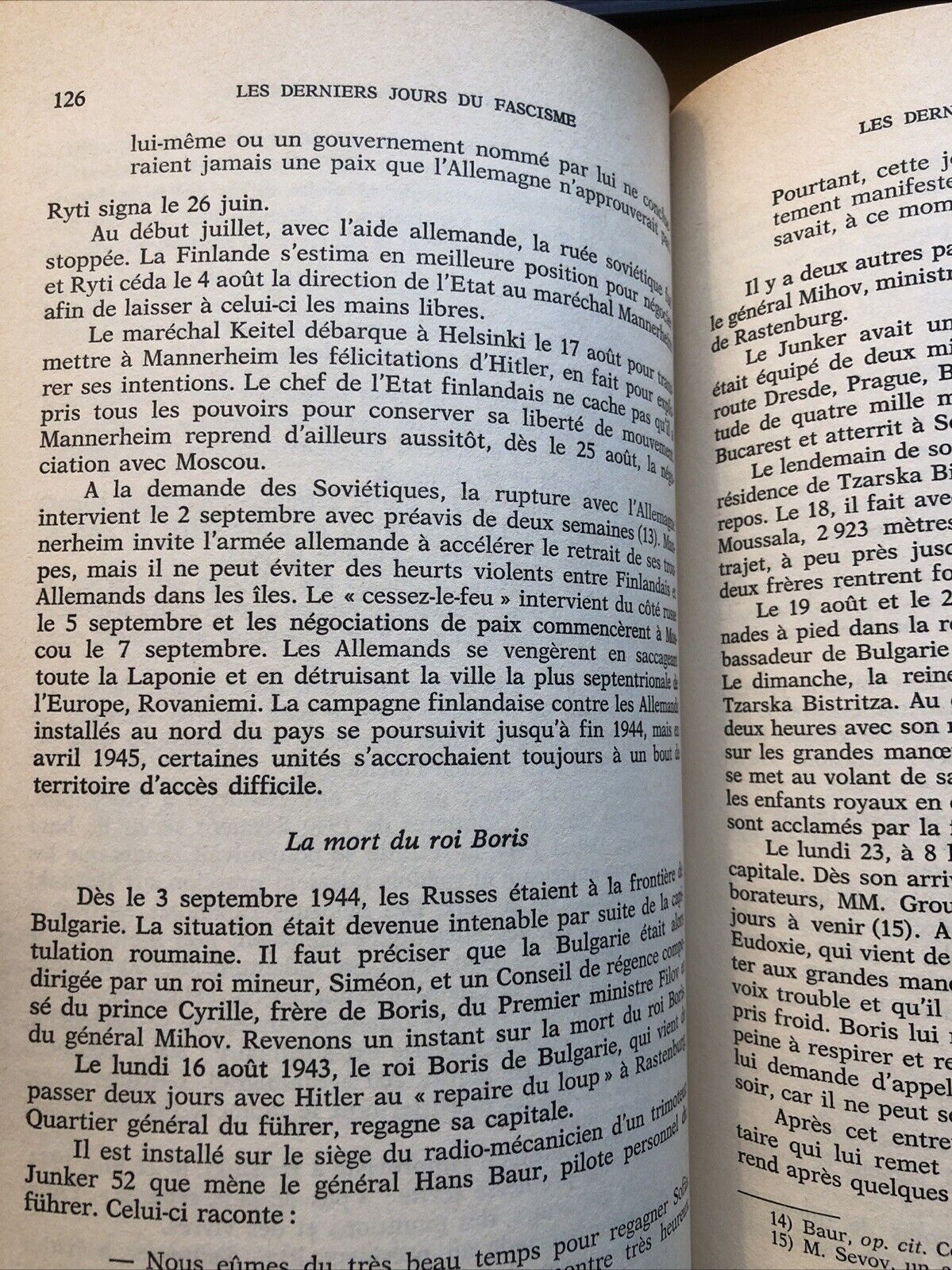 Les Derniers jours du fascisme en Europe - editions Albatros 1977