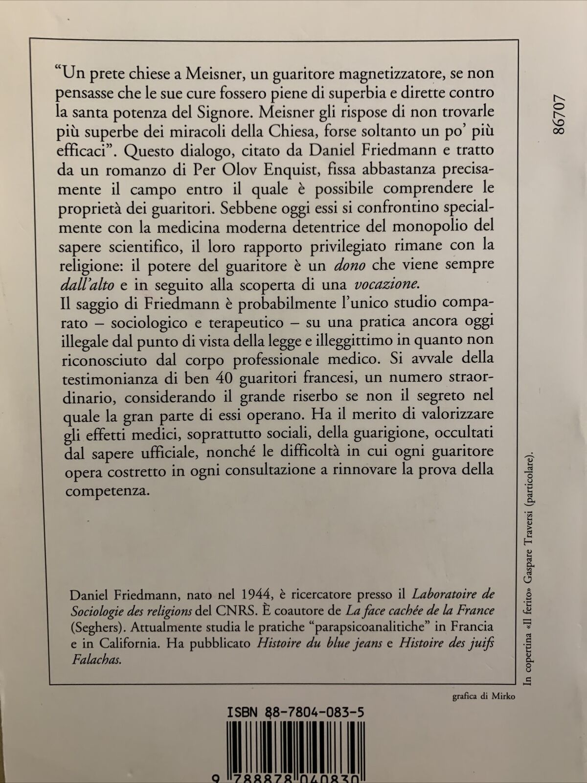 I GUARITORI - Daniel Friedmann, Flaccovio Editore 1993