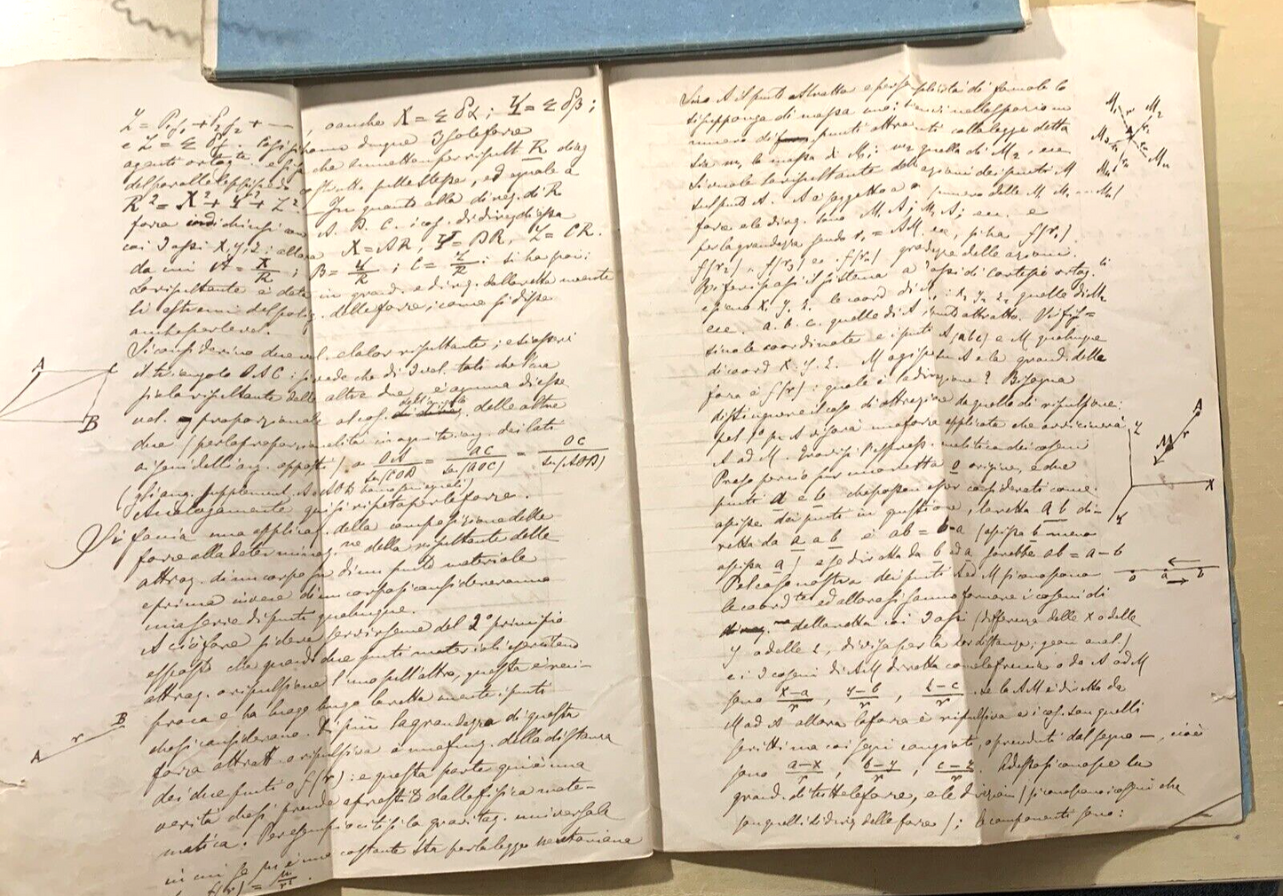 Antico Manoscritto Università di Pavia 1876, Meccanica Razionale, Carlo Formenti