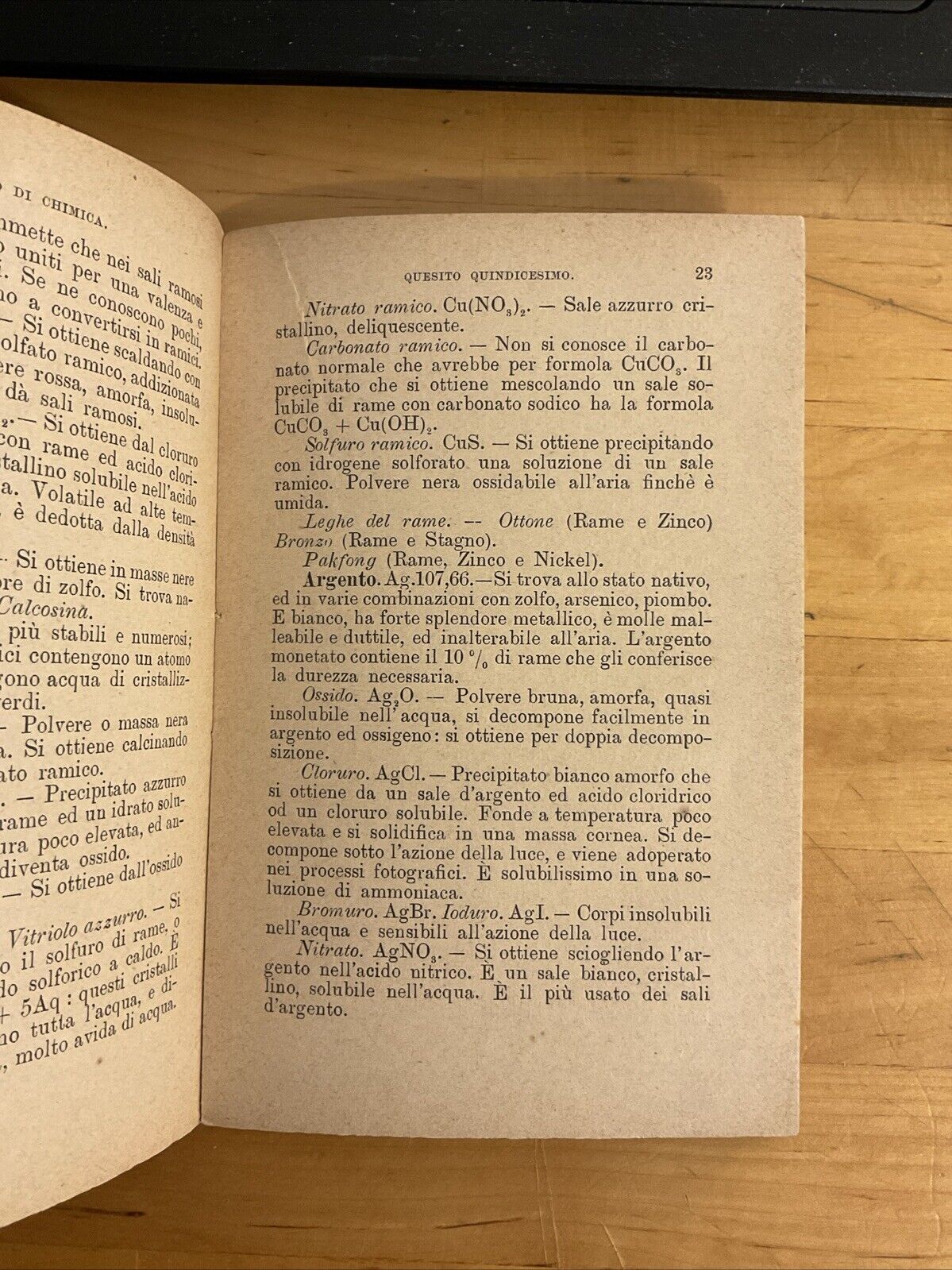 Ripetitorio di chimica - parte II - Gabriele Tassinari 1898 Giusti editore