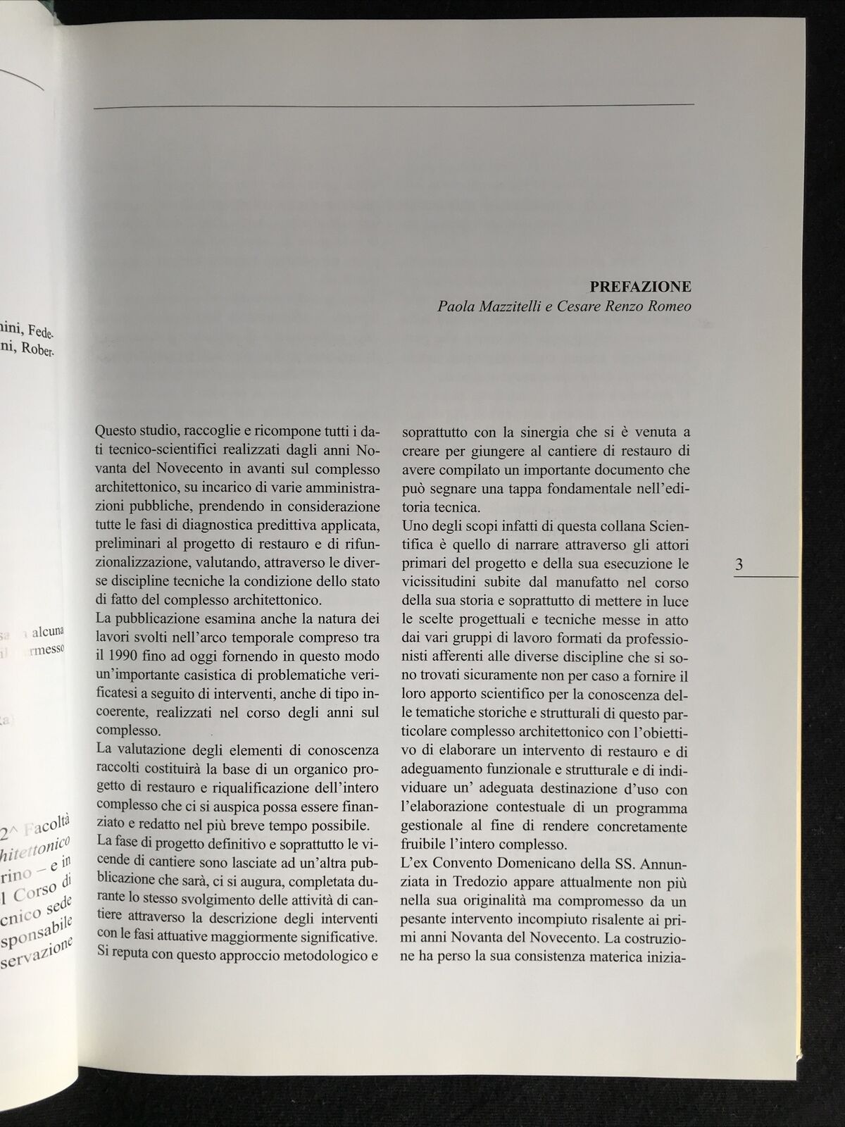 TREDOZIO ex Monastero e chiesa della SS. Annunziata. FAENZA Ed. C.Renzo Romeo