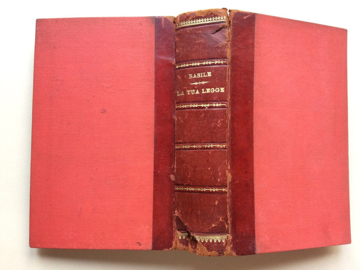 BASILE, LA TUA LEGGE, TREVES EDITORE 1924, dedica autografa, due volumi riuniti