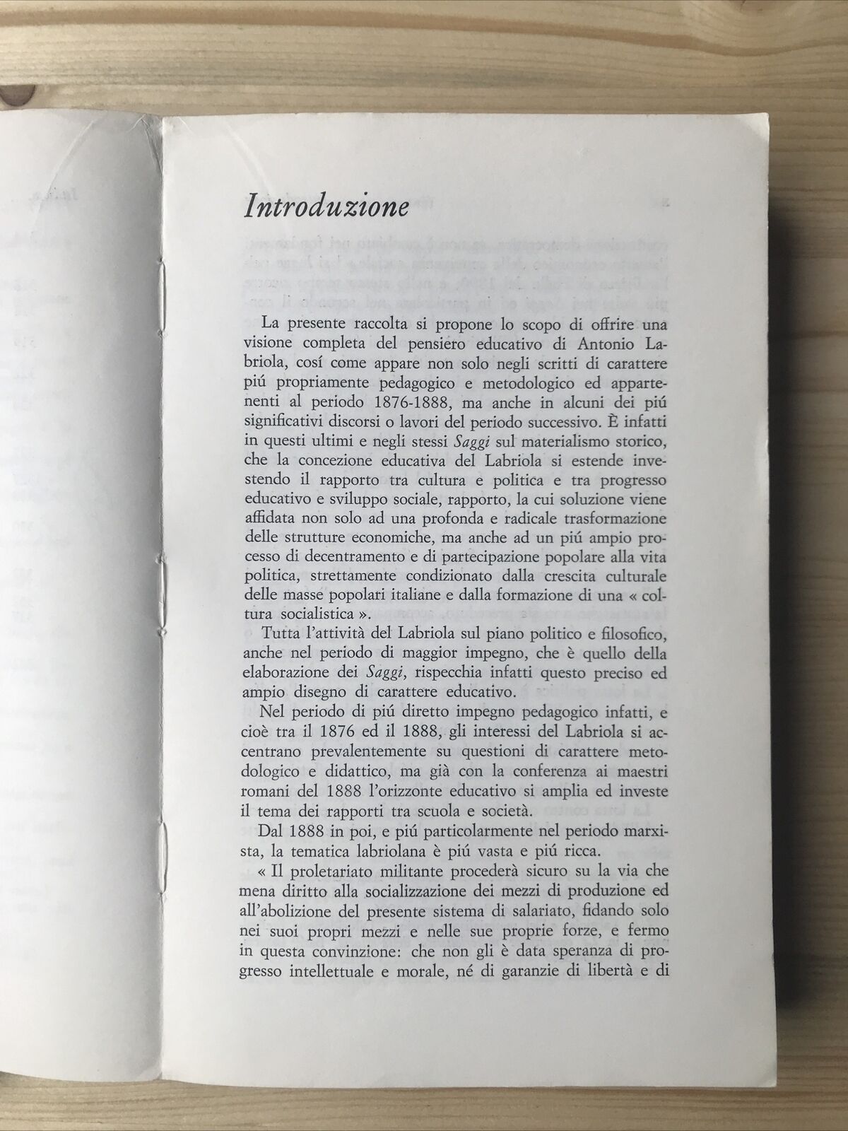 PEDAGOGIA E SOCIETÀ - Antonio Labriola, La Nuova Italia