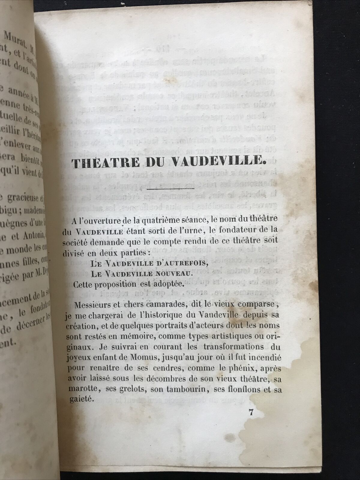 LES MYSTÈRES DES THÉATRES DE PARIS - Chez Marchant Éditeur 1844, Observations!