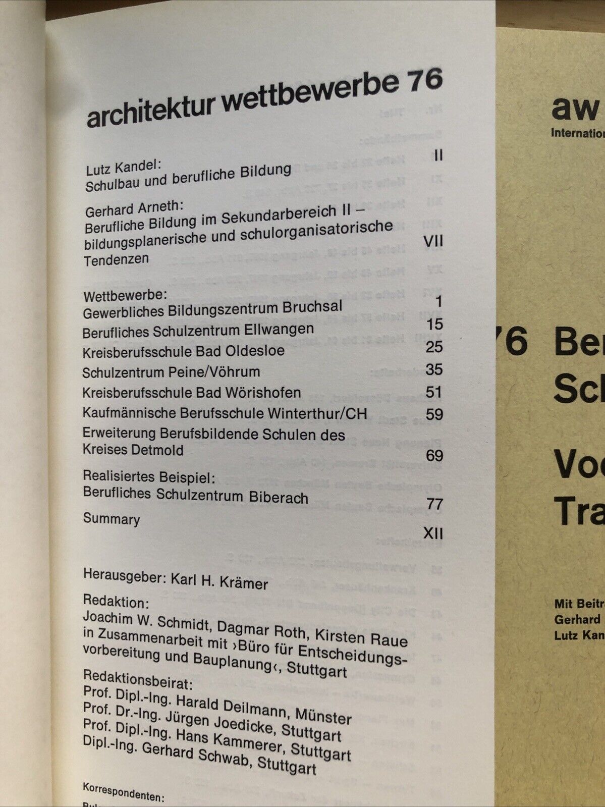 ARCHITEKTUR WETTBEWERBE 76 architettura architecture Vocational training schools