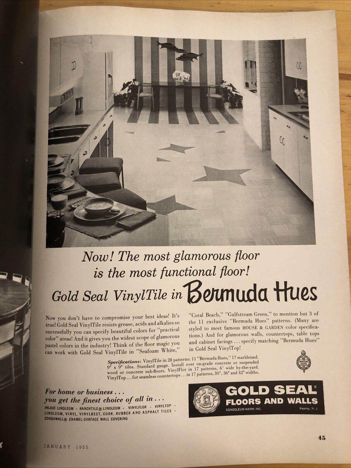 INTERIORS MAGAZINE JANUARY 1955 Olga Gueft - OFFICES RACE TO design architecture