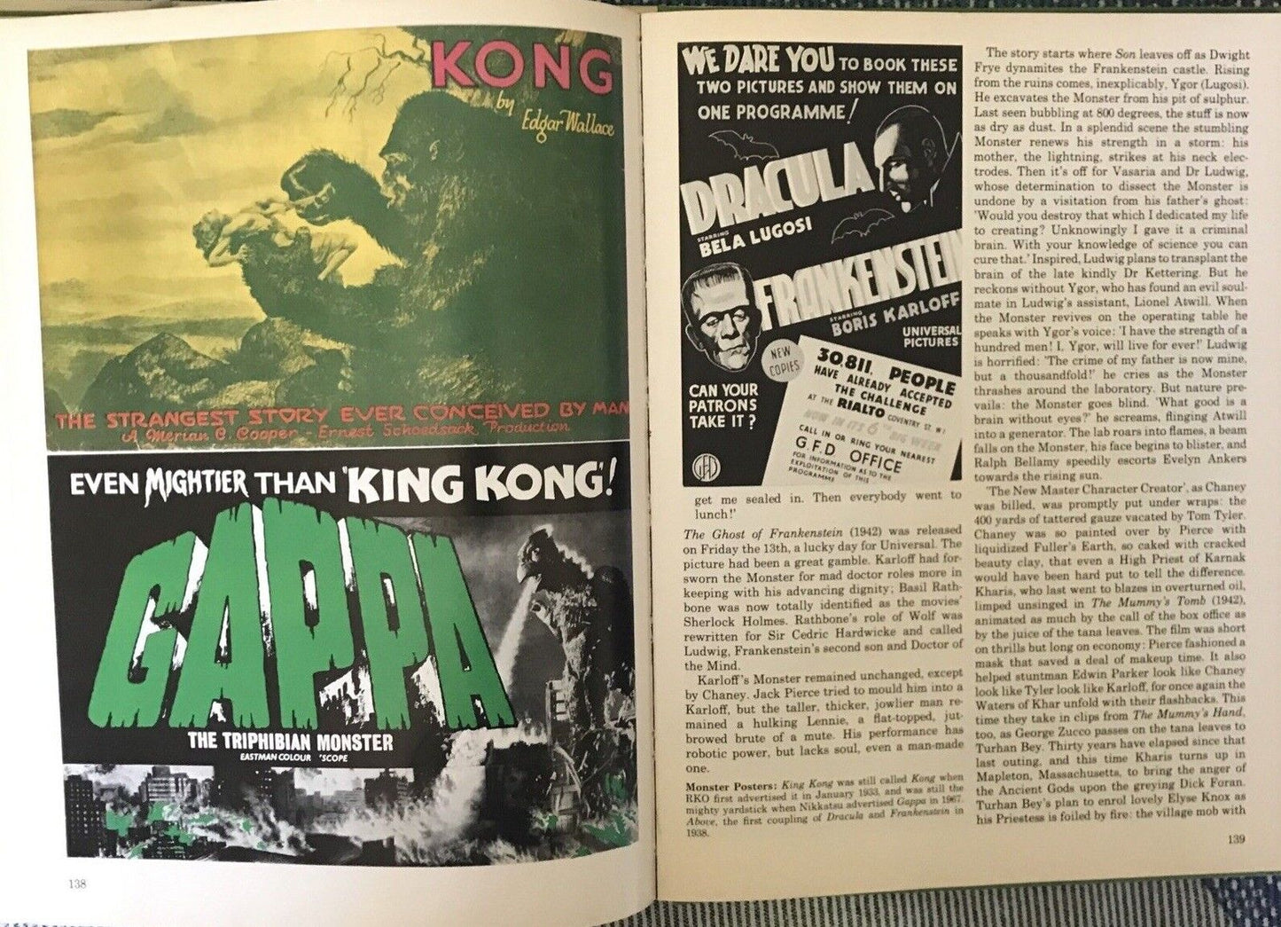 CINEMATOGRAFIA- A pictorial History of HORROR MOVIES, Denis Gifford, Hamlyn 1973