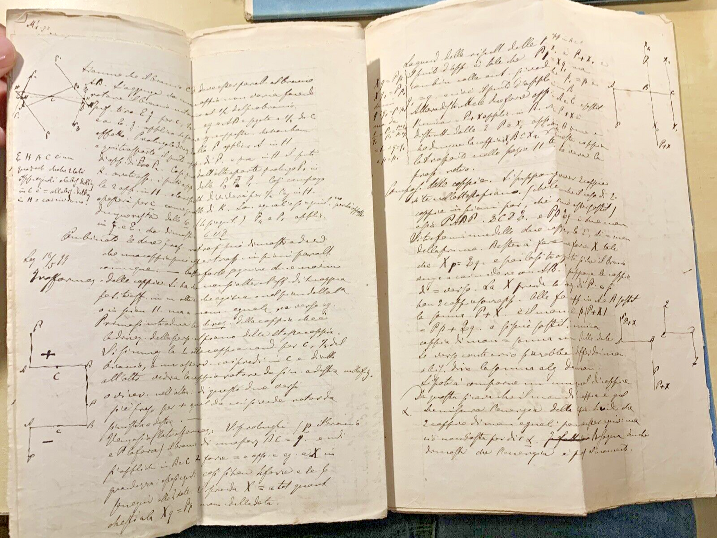 Antico Manoscritto Università di Pavia 1876, Meccanica Razionale, Carlo Formenti