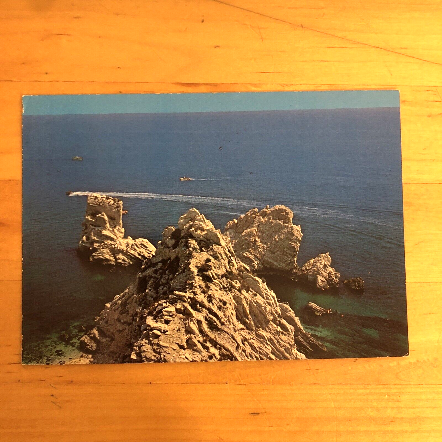 CARTOLINA - RIVIERA DEL CONERO, SCOGLI DUE SORELLE, MARCHE - VIAGGIATA 1983