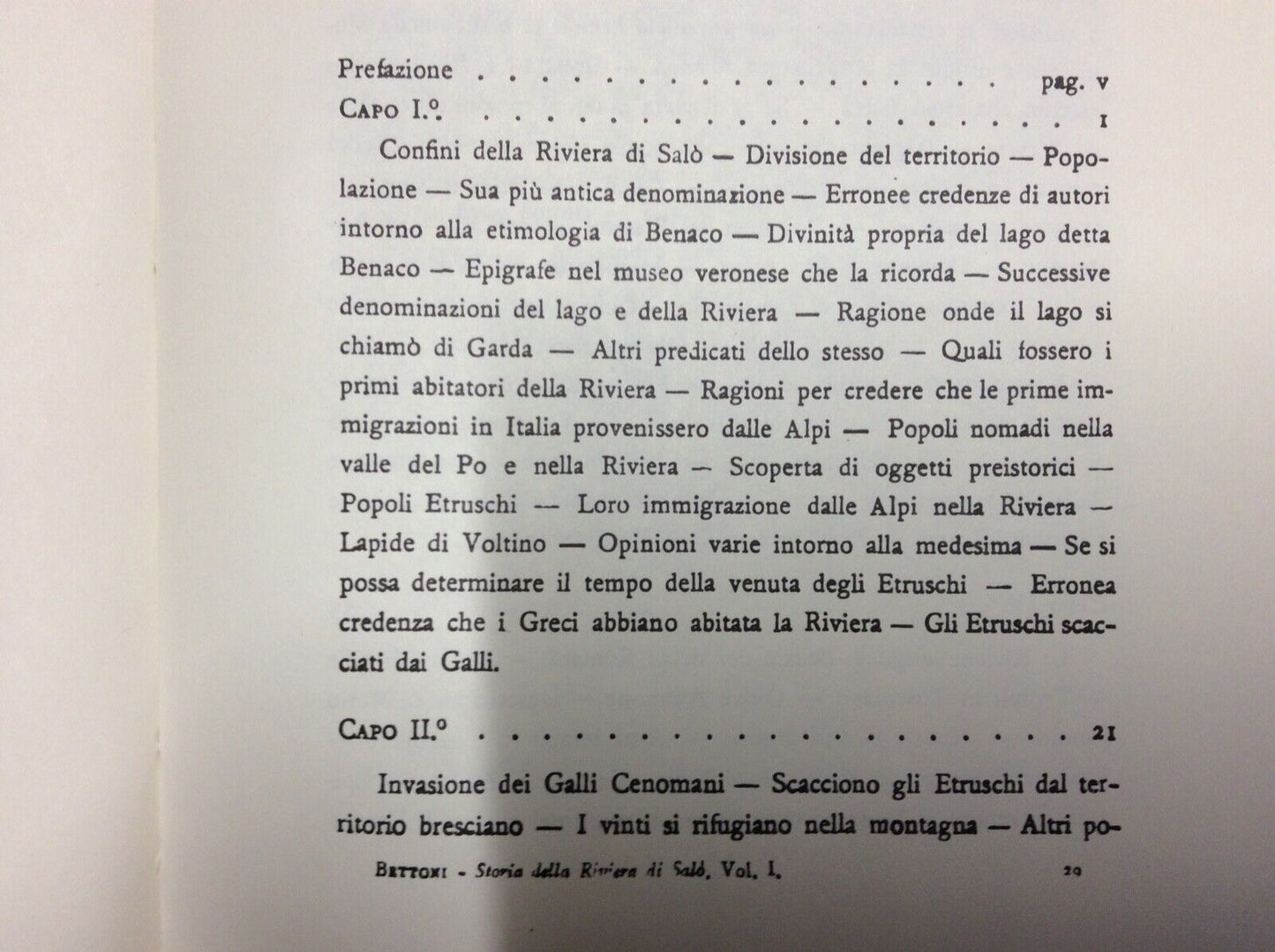 BETTONI F. - STORIA DELLA RIVIERA DI SALÓ, FORNI EDITORE RISTAMPA