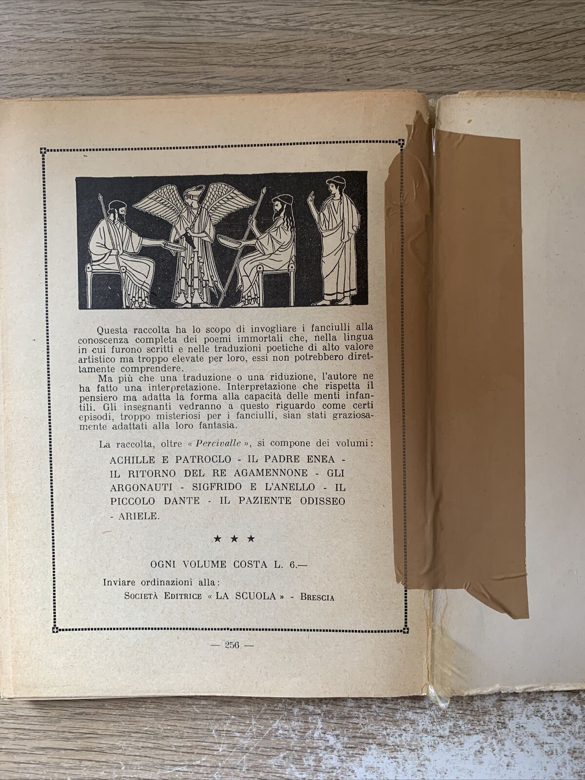 PERCIVALLE Gherardo Ugolini, società editrice la scuola 1931. Salodini illustraz