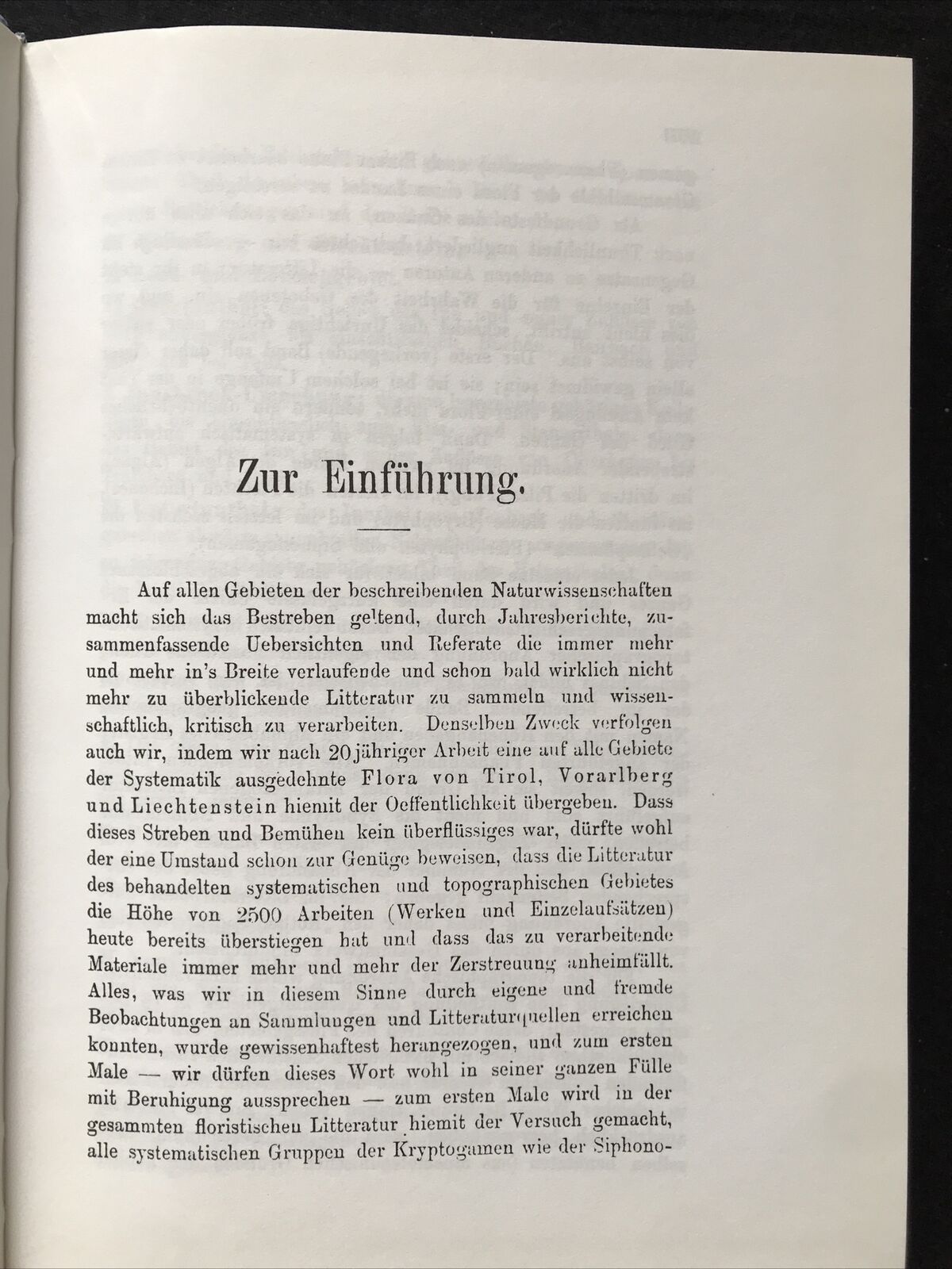 Flora der gefürsteten grafschaft Tirol 1 BAND. Arnaldo Forni - Dalla Torre