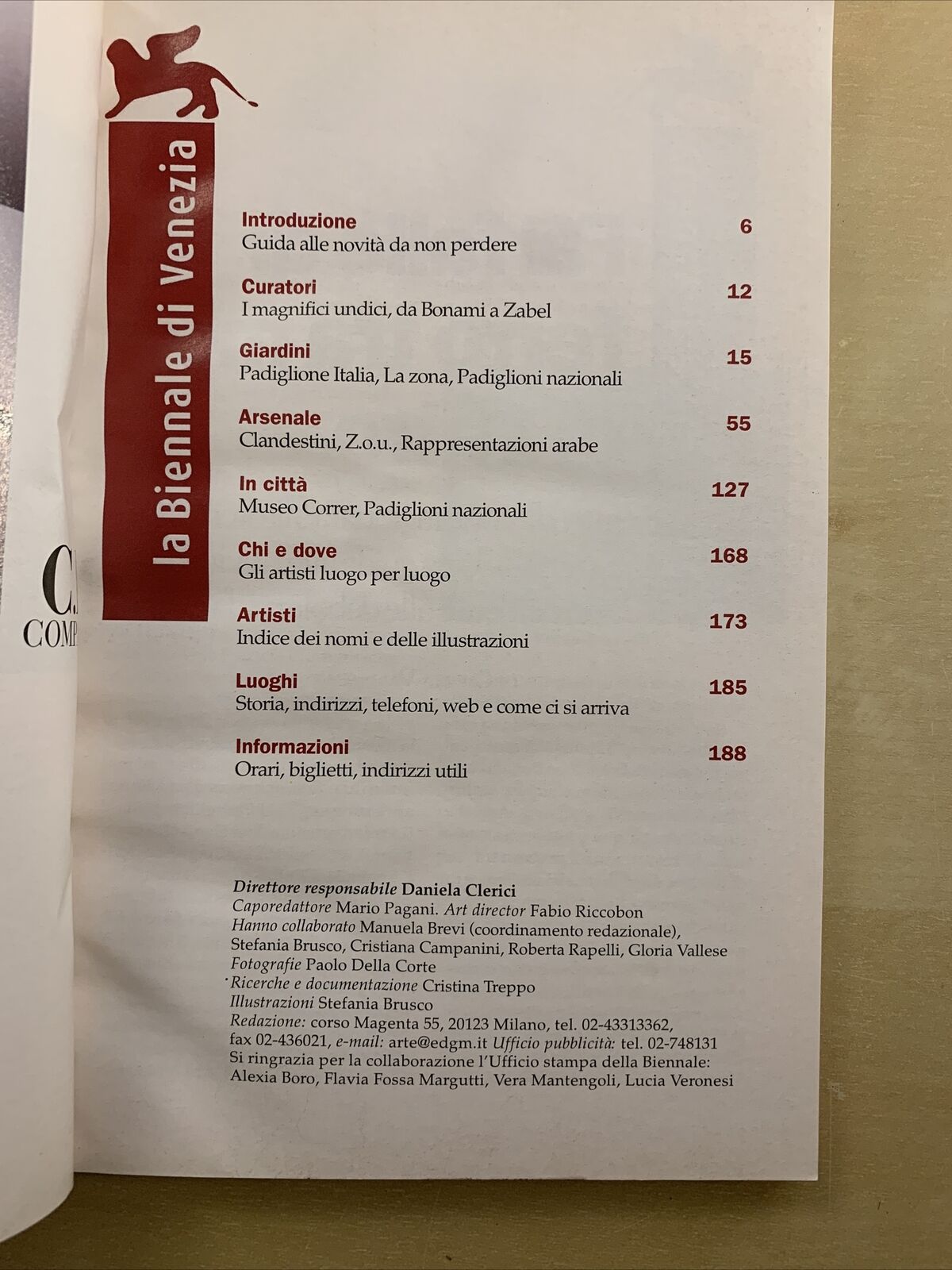 50ª Biennale di Venezia 2003, Editoriale Mondadori #