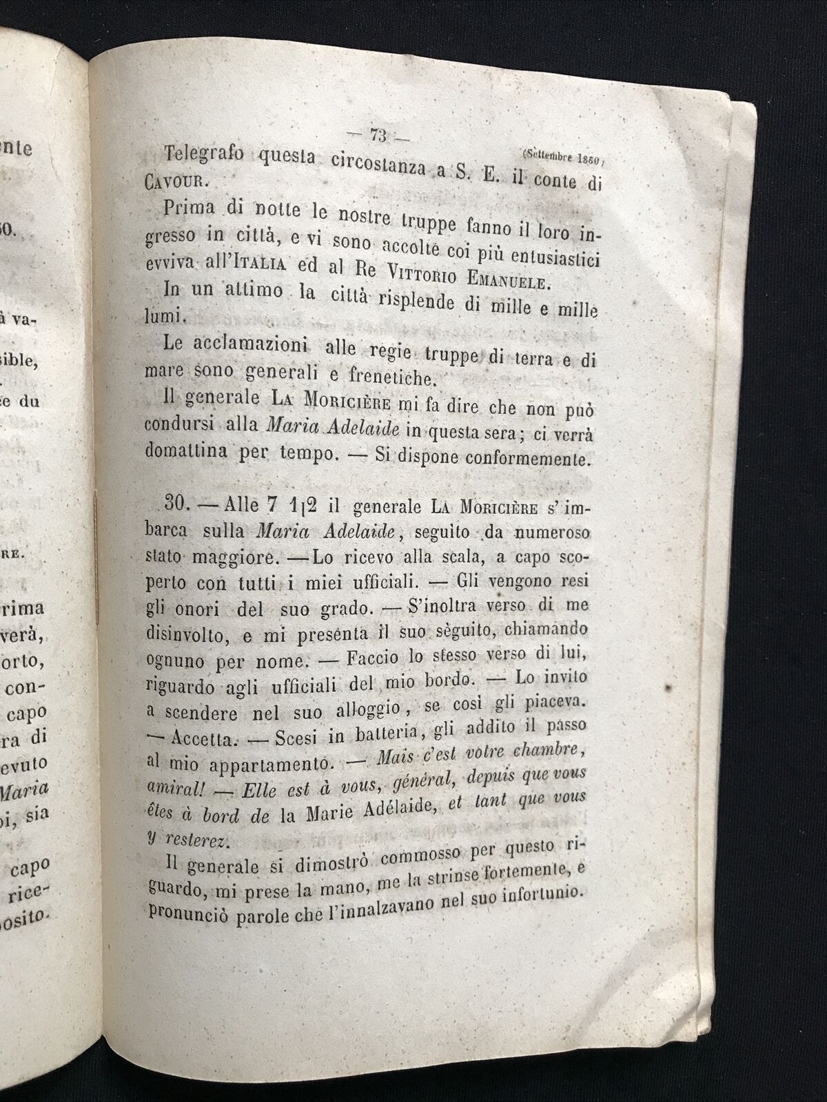 Diario Politico-Militare dell' Amm. C. Di Persano CAMPAGNA NAVALE 1860-1861