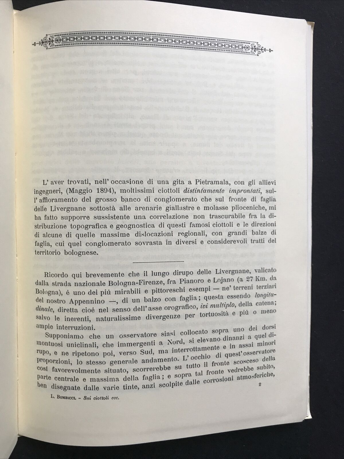 Bombicci Luigi, ALCUNI SCRITTI SULLA MINERALOGIA DEL BOLOGNESE, Arnaldo Forni ed