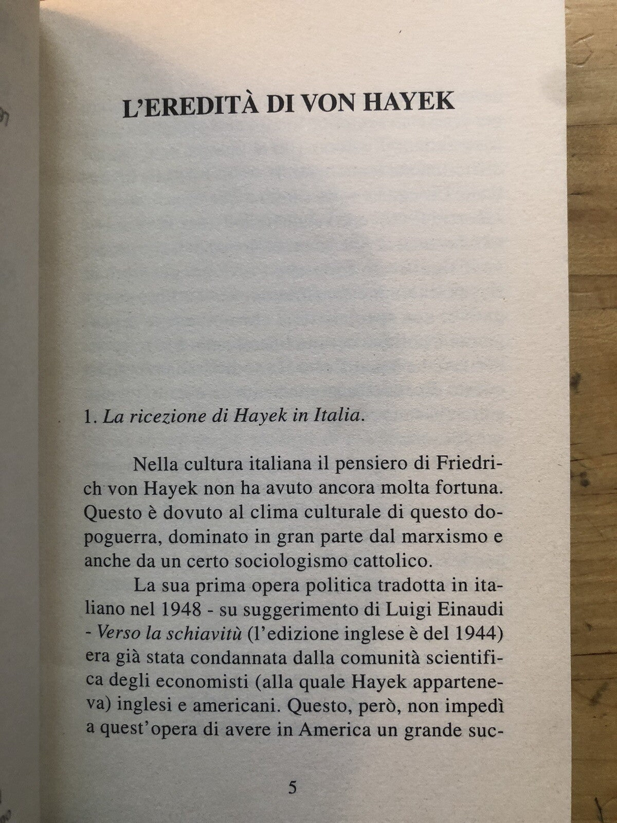 L'eredità di Von Hayek, Nicola Matteucci. società aperta 1997