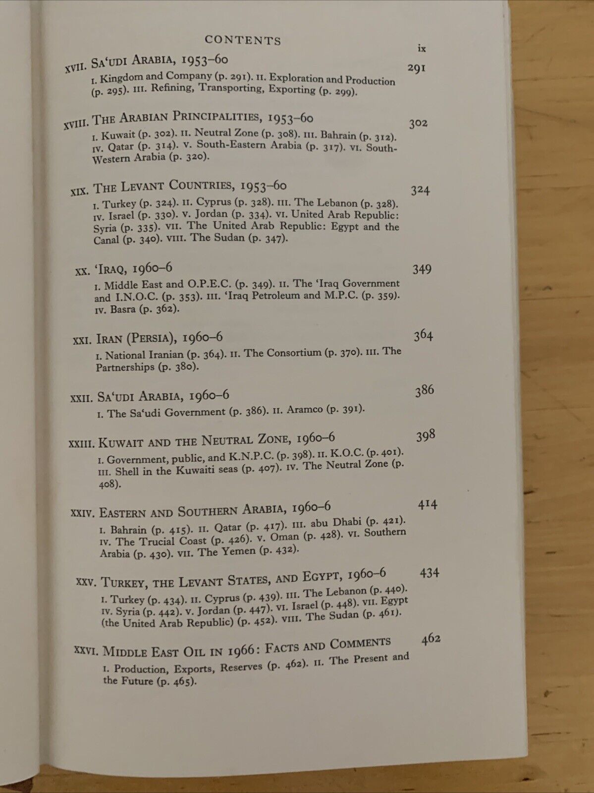 OIL IN THE MIDDLE EAST - STEPHEN HEMSLEY LONGRIGG 1968 OXFORD UNIVERISTY PRESS