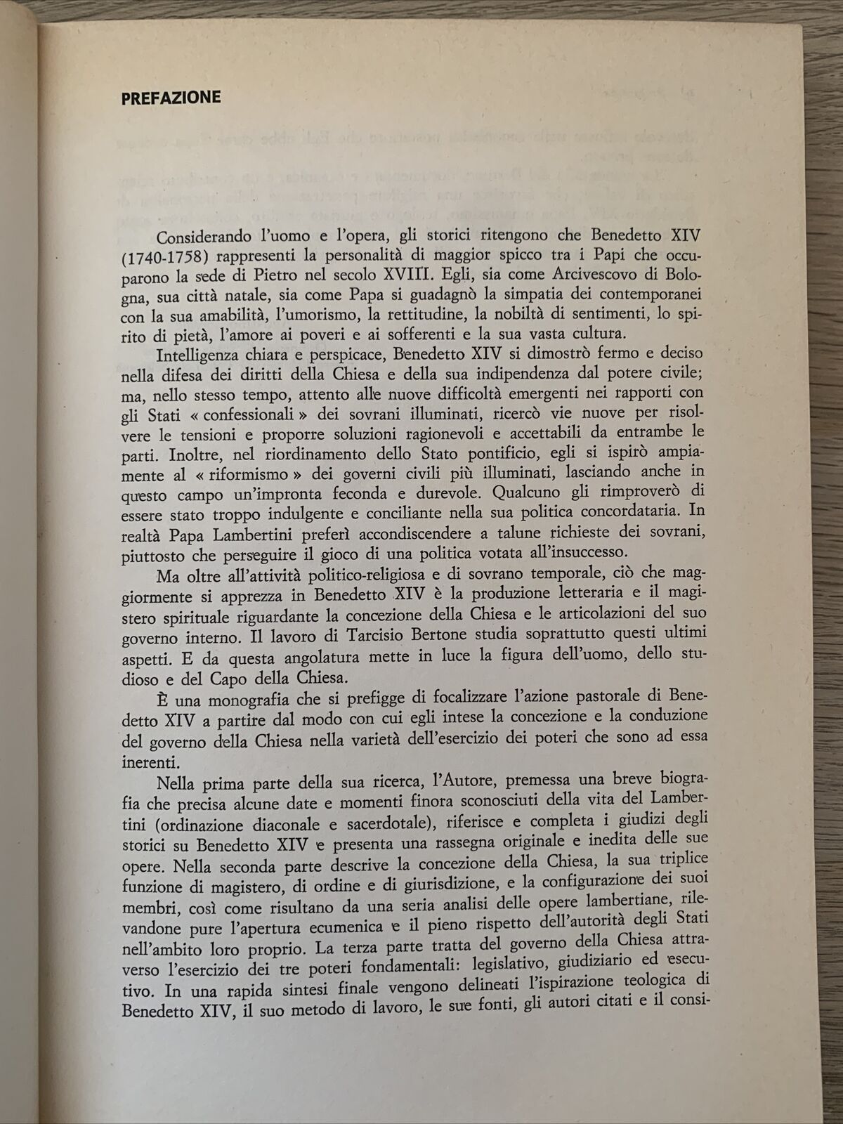 Il governo della chiesa nel pensiero di Benedetto XIV - Tarcisio Bertone, LAS