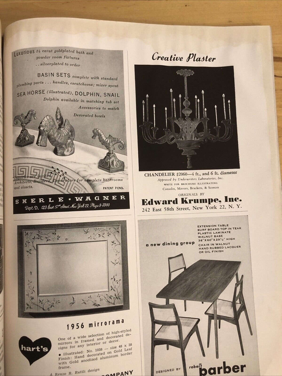 INTERIORS MAGAZINE JULY 1956 Olga Gueft - DESIGN, ARCHITECTURE