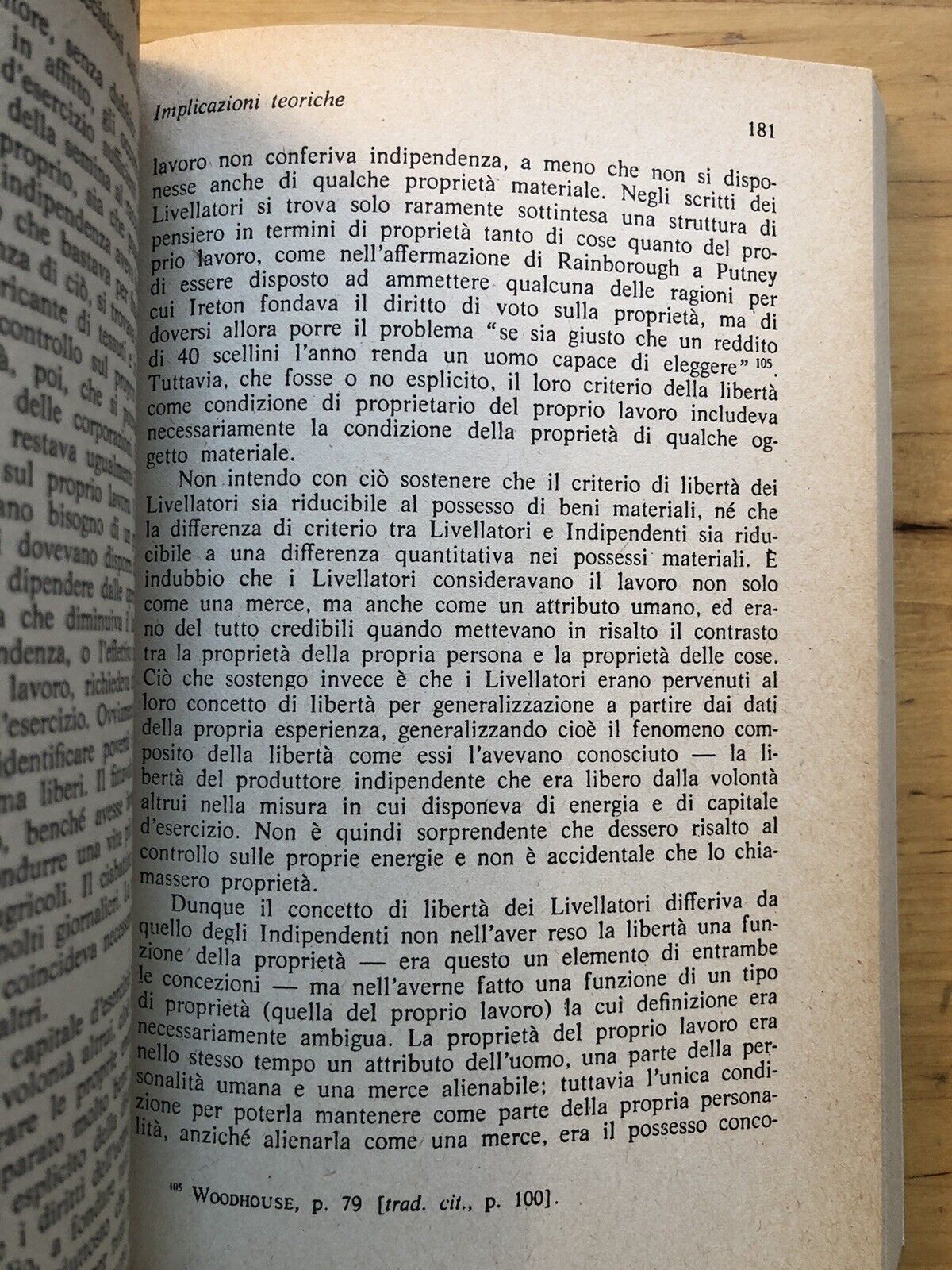 Libertà e proprietà alle origini del pensiero borghese, Crawford B. Macpherson