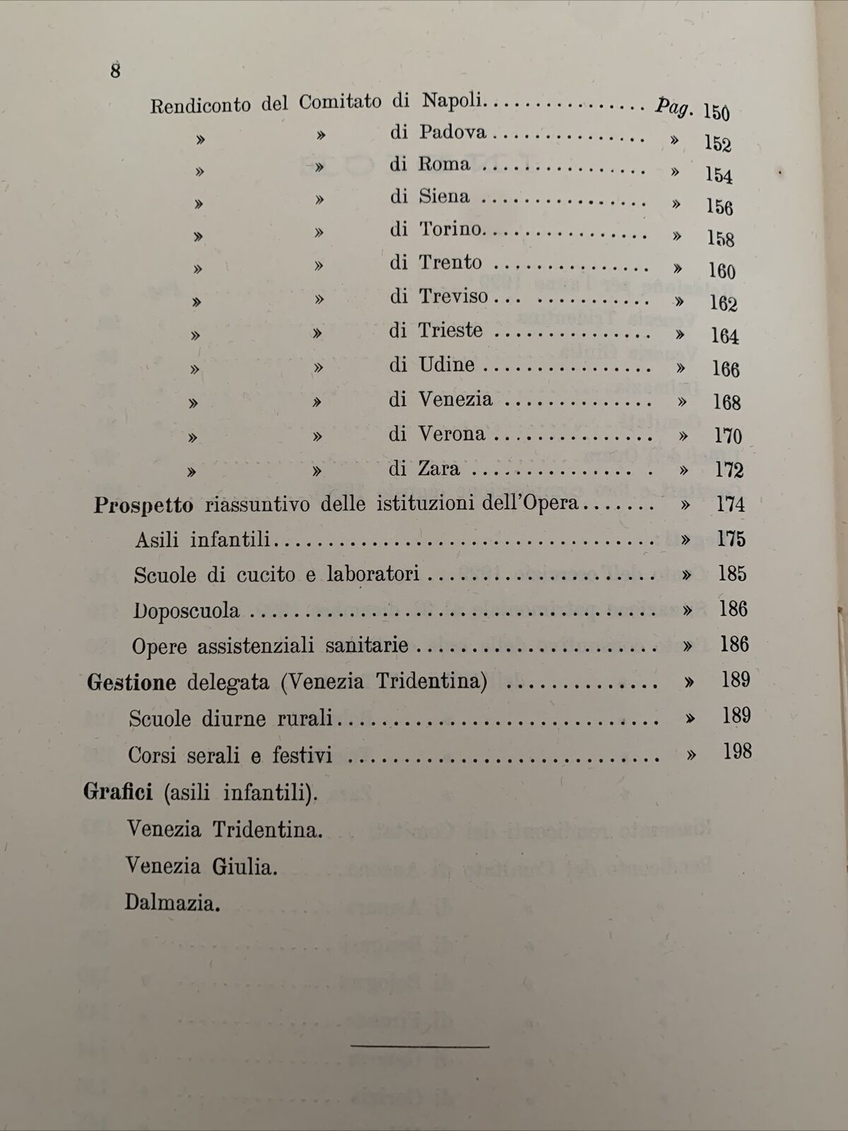 OPERA NAZIONALE DI ASSISTENZA ALL'ITALIA REDENTA - Relazione e rendiconto 1929 #