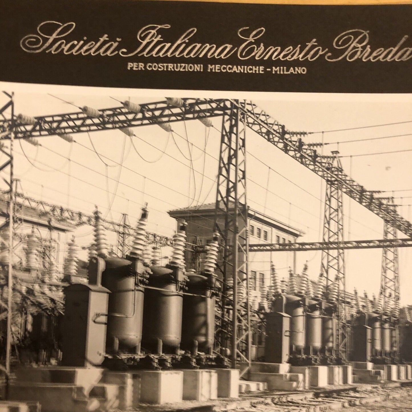 FERROVIE - COSTRUZIONI MECCANICHE ERNESTO BREDA. SOTTOSTAZIONE GRIZZANA