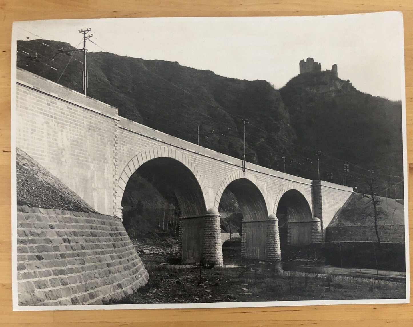 FERROVIE - BISENZIO ROCCA CERBAIA, fotografia originale anni '20 circa
