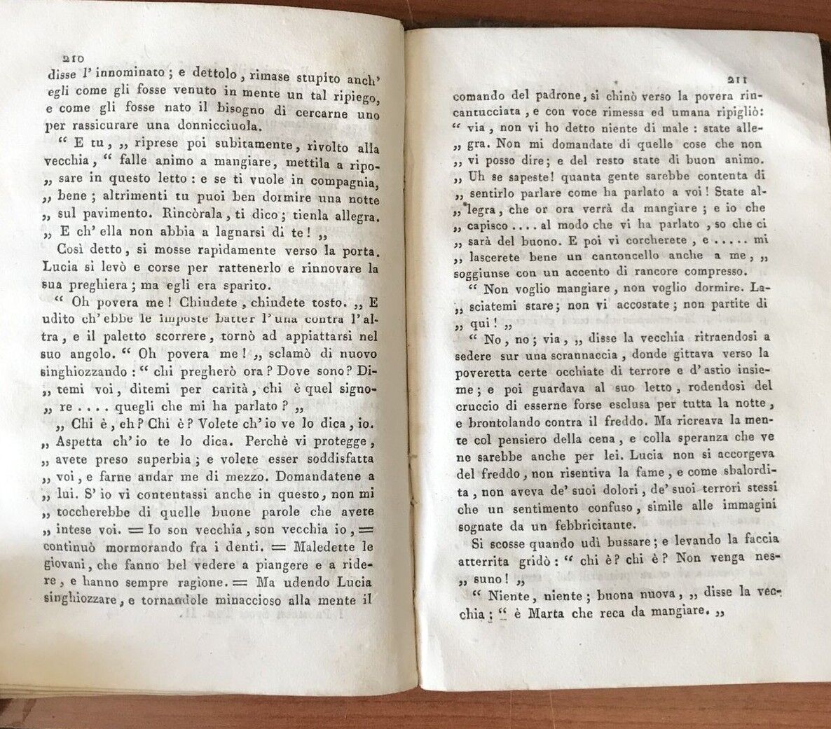 I PROMESSI SPOSI Alessandro Manzoni, Tomo 2, 1828, dai torchi del maino.