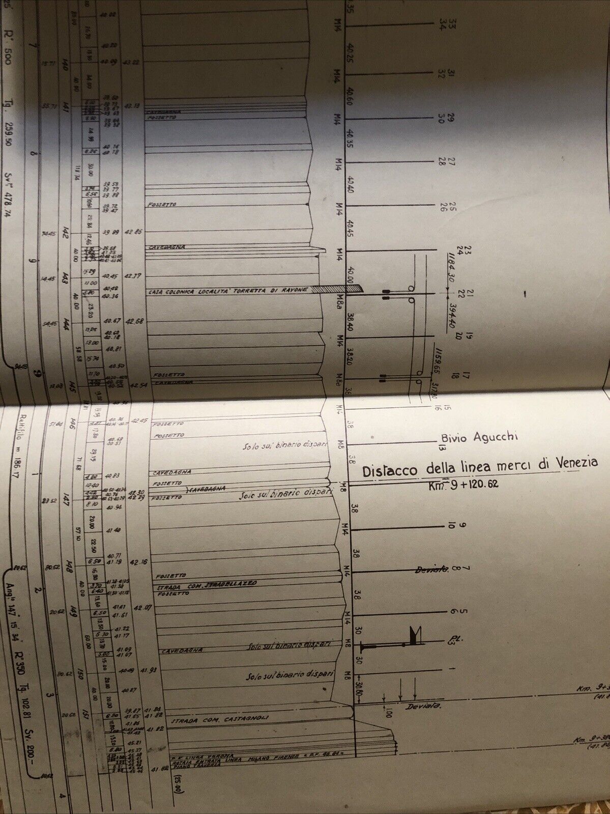 FERROVIE DELLO STATO stazione di Bologna, accesso Parco Merci Ravone, Profilo
