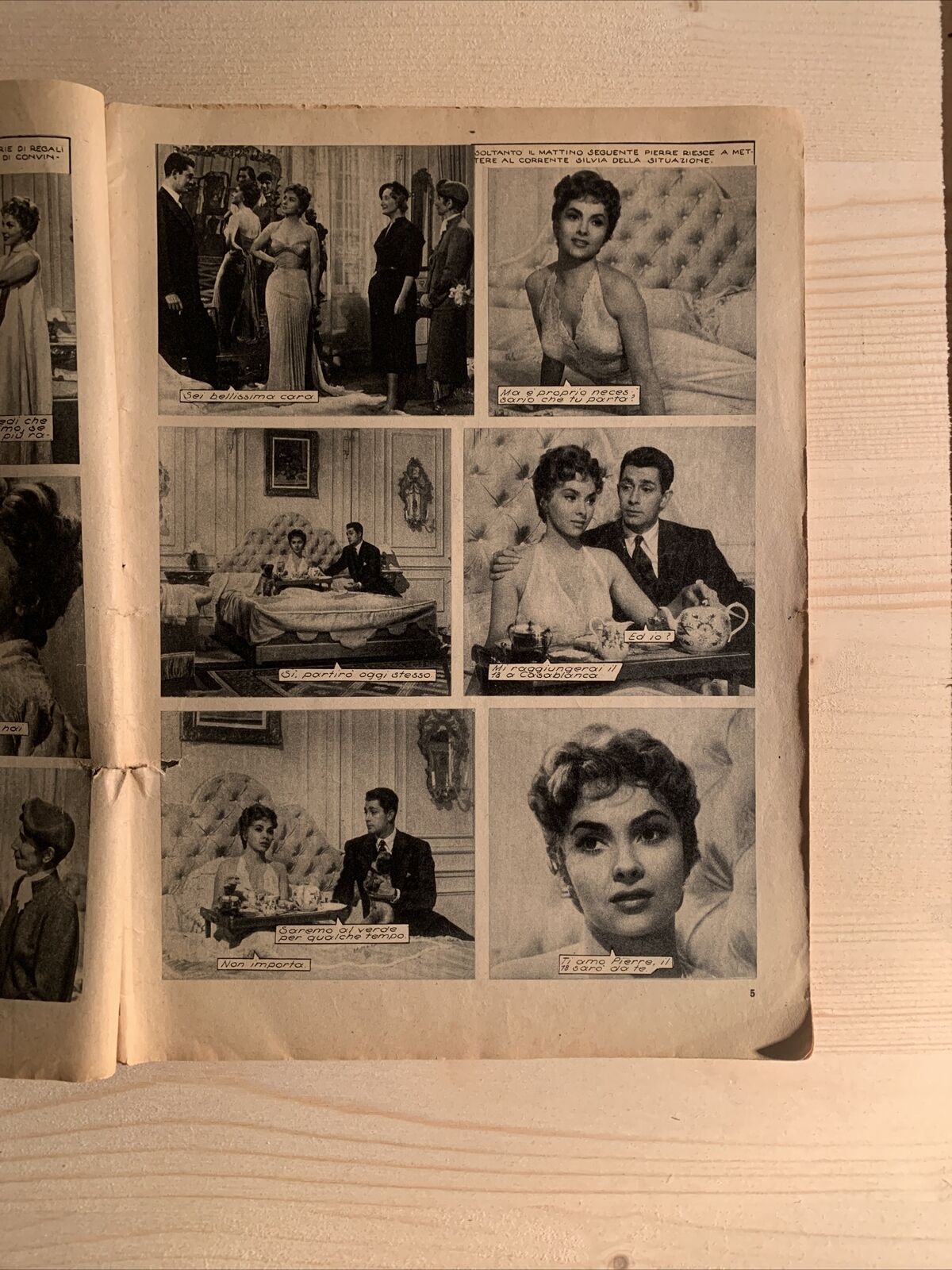 GINA LOLLOBRIGIDA J. Claude Pascal - IL GRANDE GIUOCO i film di Cine Illustrato