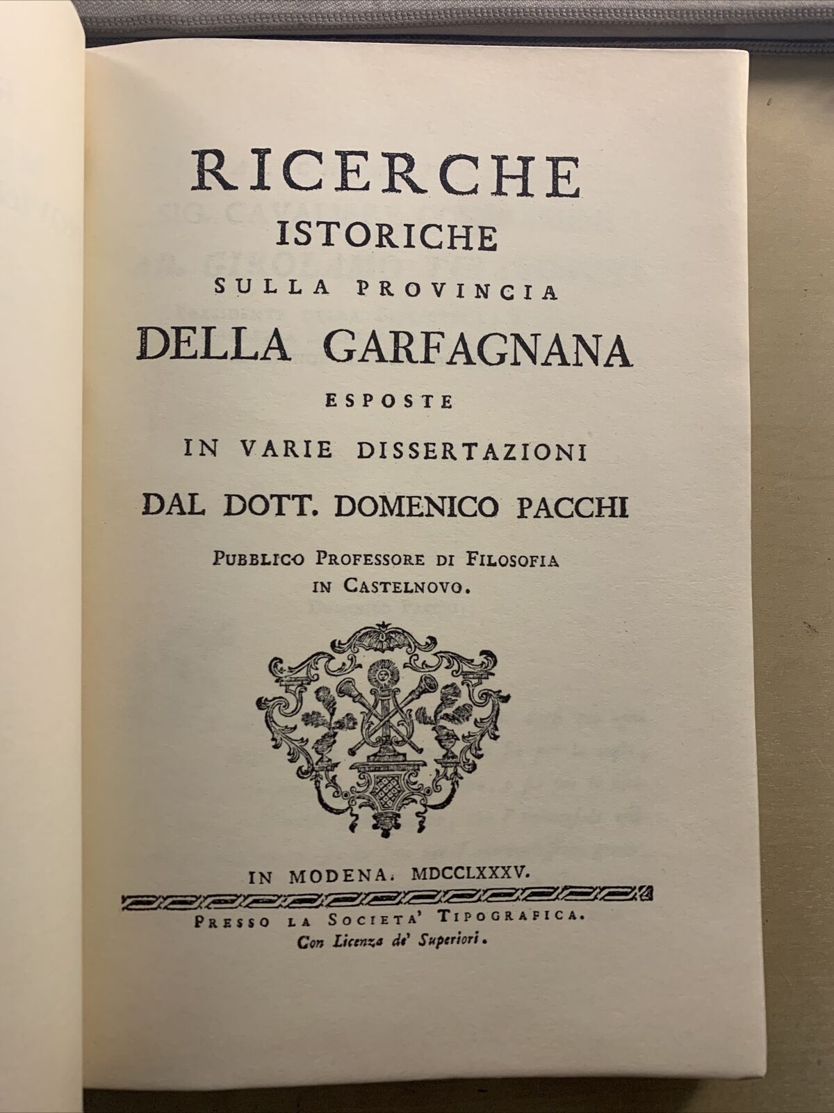 Garfagnana. .Ricerche storiche sulla provincia della . Domenico Pacchi. A. Forni