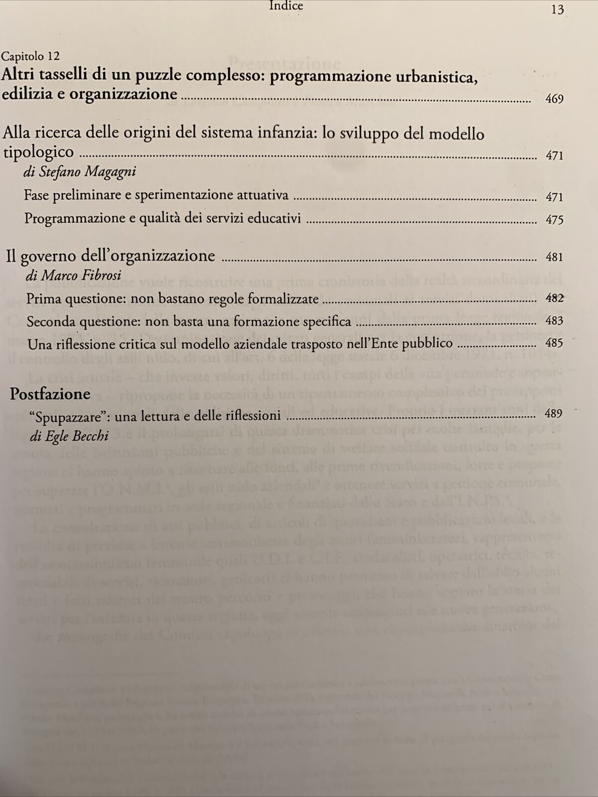 SUI NOSTRI PASSI Tracce di storia dei servizi educativi nei Comuni capoluogo