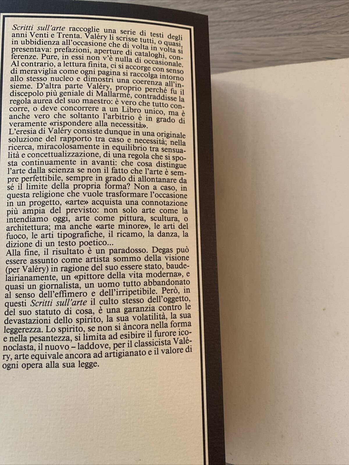 Paul Valéry - Scritti sull'arte. Guanda 1984 #