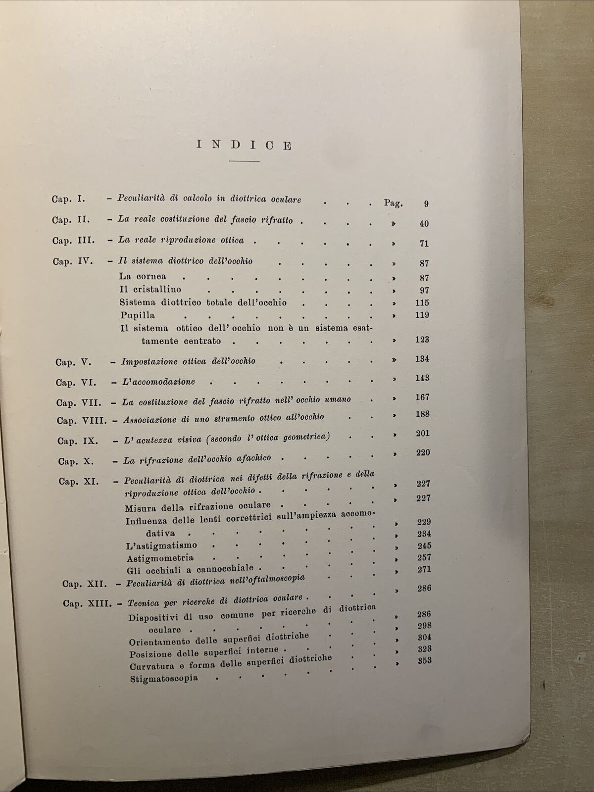 ELEMENTI DI DIOTRICA OCULARE - GIROLAMO LO CASCIO 1955 #