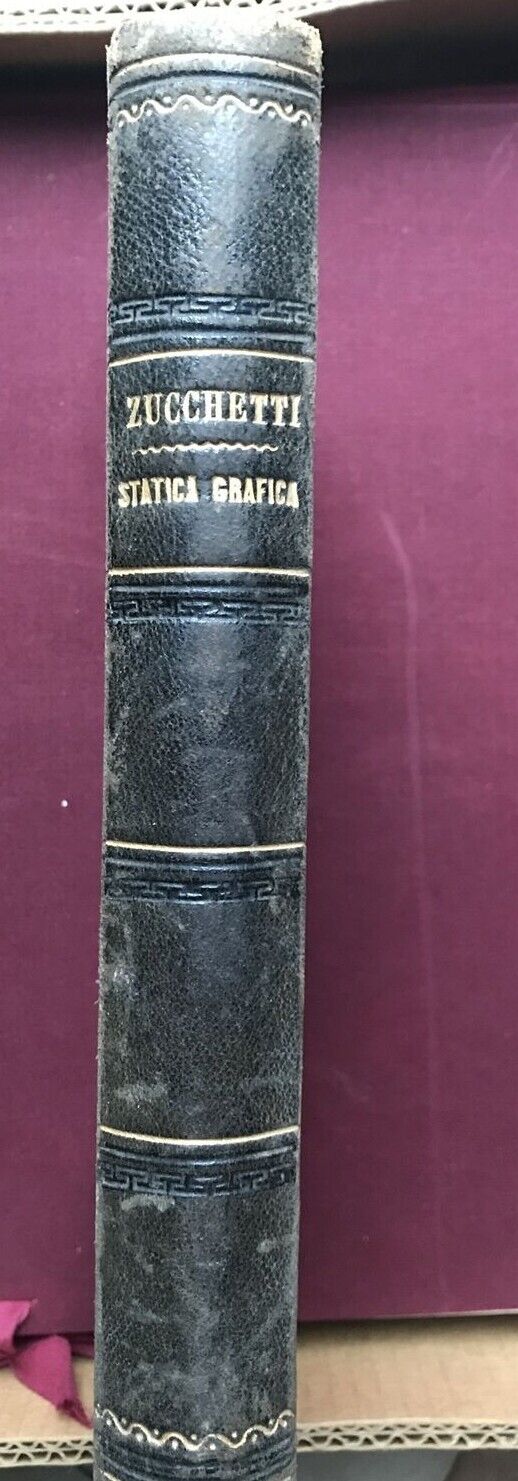 STATICA GRAFICA teoria ed applicazioni, Ferdinando Zucchetti, Negro editore 1878