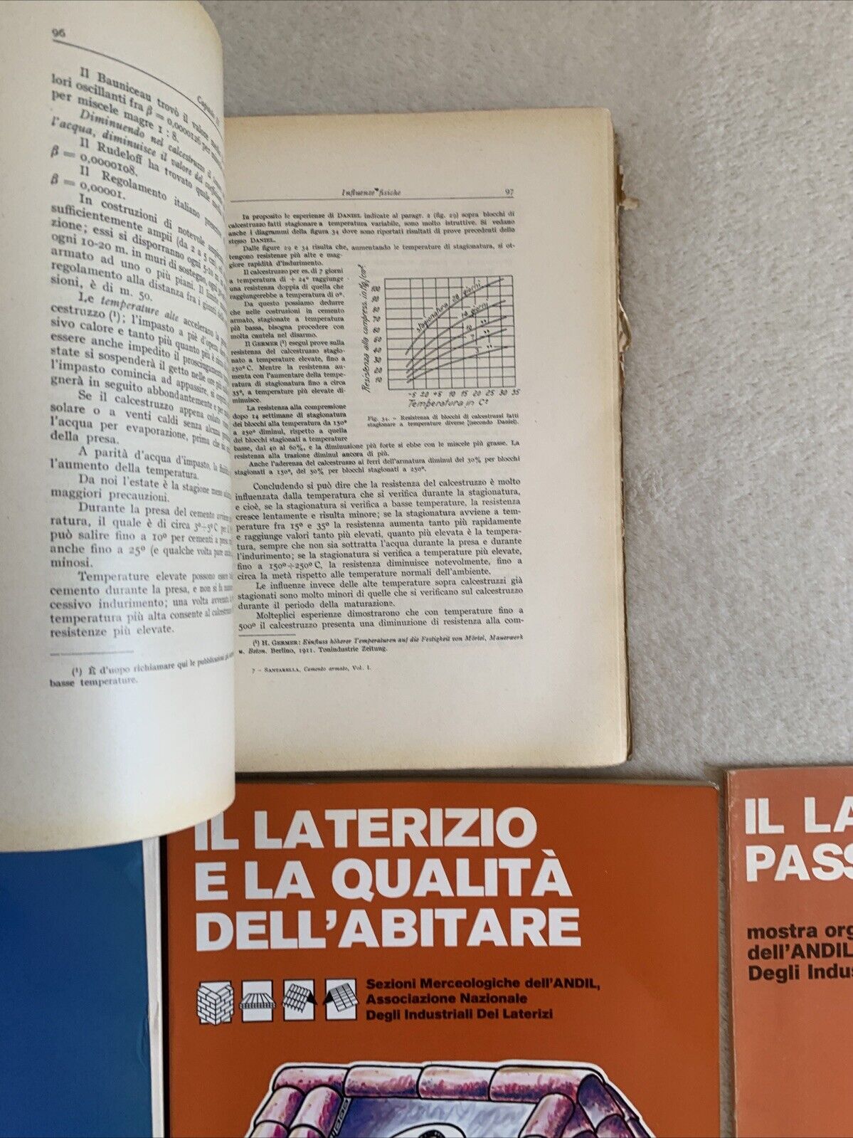 Il Cemento Armato - Santarella, Il laterizio, Principi di progettazione 4 voll.