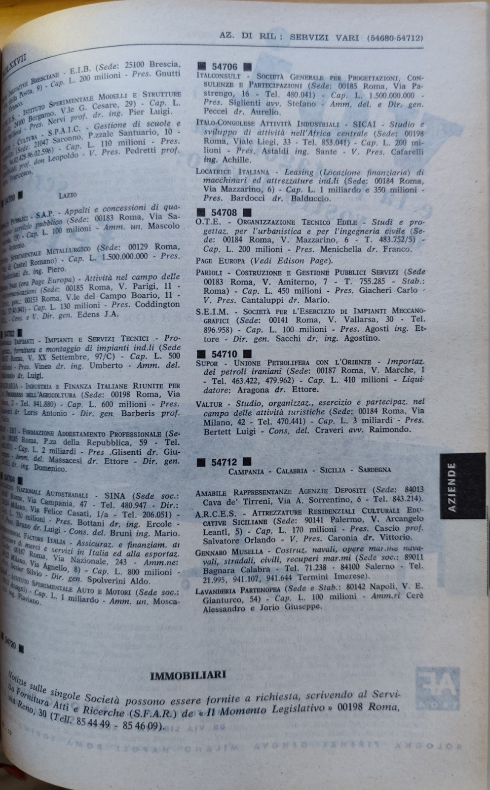 Agenda bancaria Banca di credito agrario di Ferrara, Luciano Stupazzini 1971