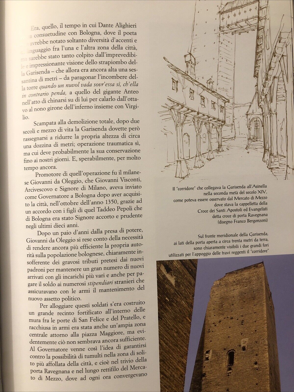 La torre Garisenda, Francisco giordano, Costa Editore 2000 BOLOGNA