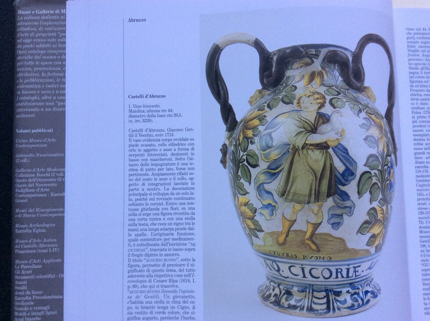 MUSEO D’ARTI APPLICATE, MILANO, CERAMICHE,TOMO II,INTESA BCI, 2001