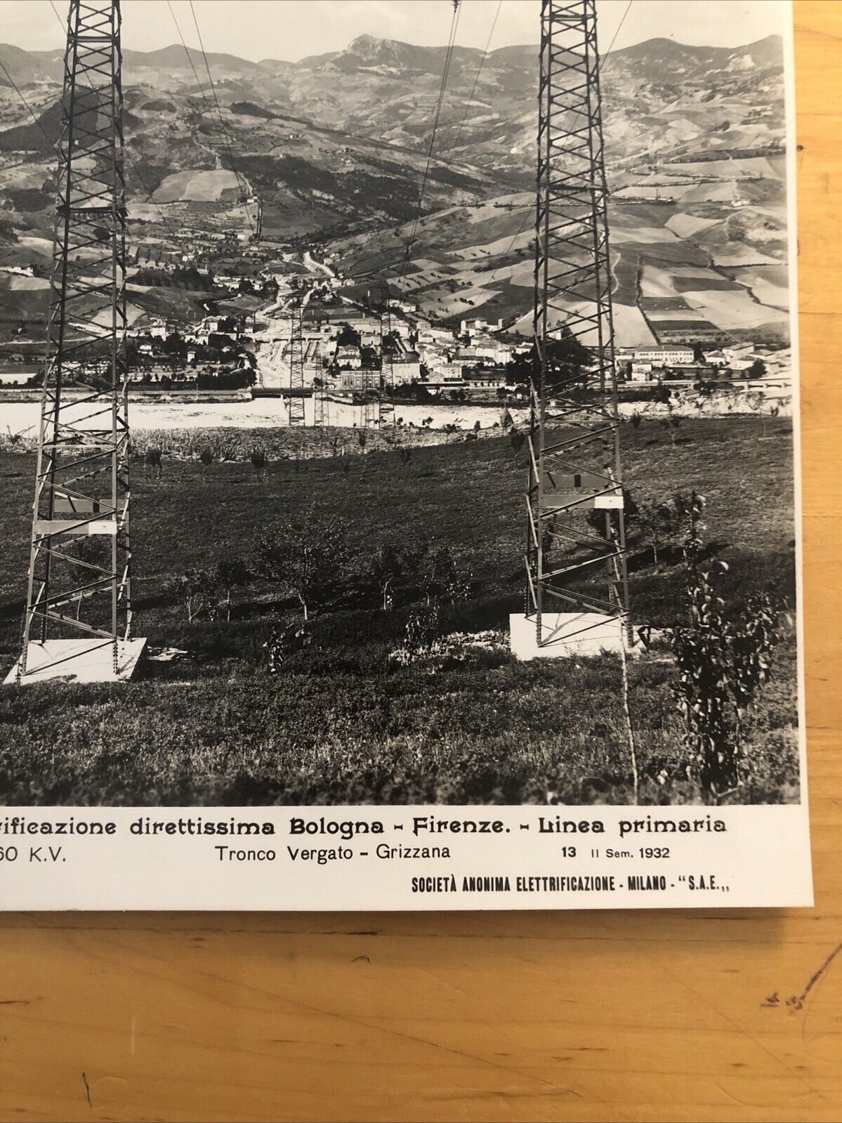 FERROVIE Bologna Firenze, tronco Vergato Grizzana, elettrificazione 1932
