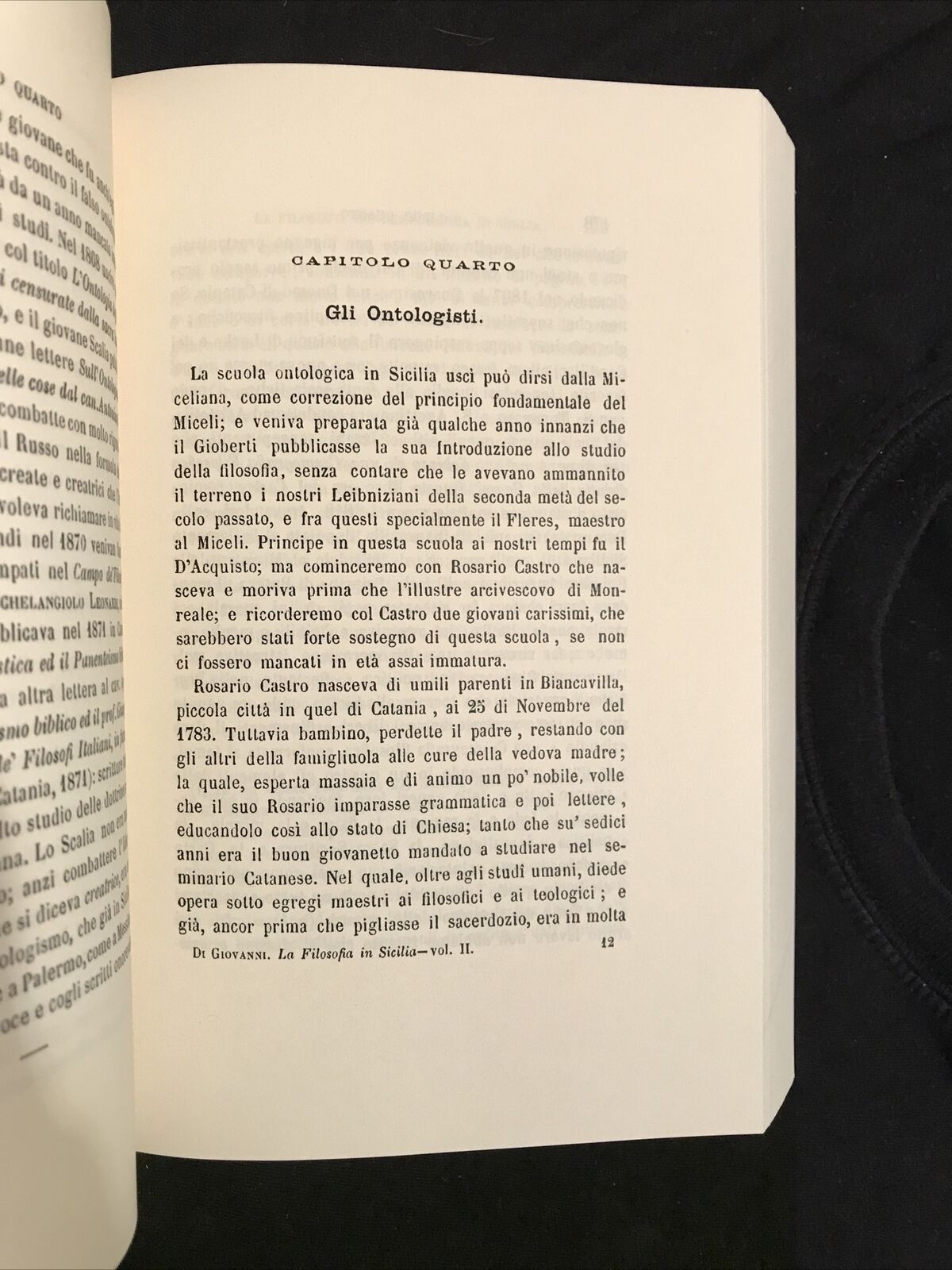 STORIA DELLA FILOSOFIA IN SICILIA V. d Giovanni,A. Forni FILOSOFIA CONTEMPORANEA