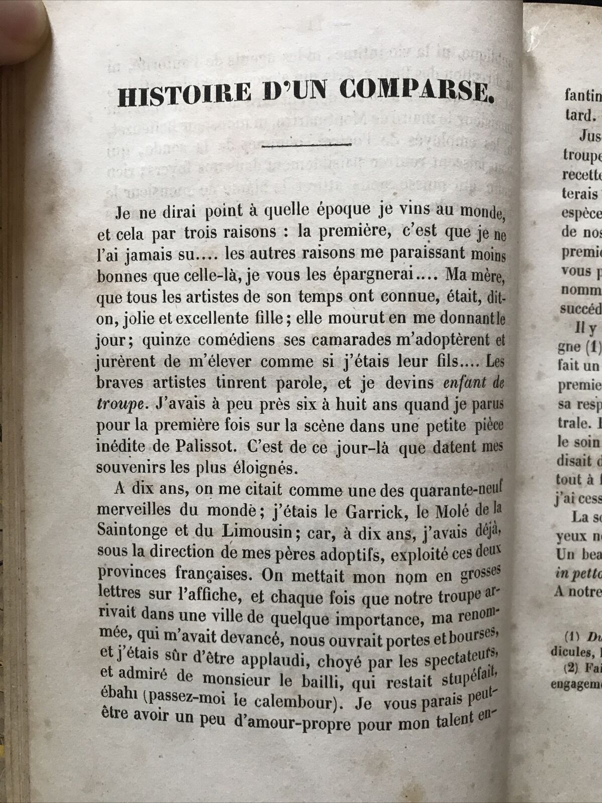 LES MYSTÈRES DES THÉATRES DE PARIS - Chez Marchant Éditeur 1844, Observations!